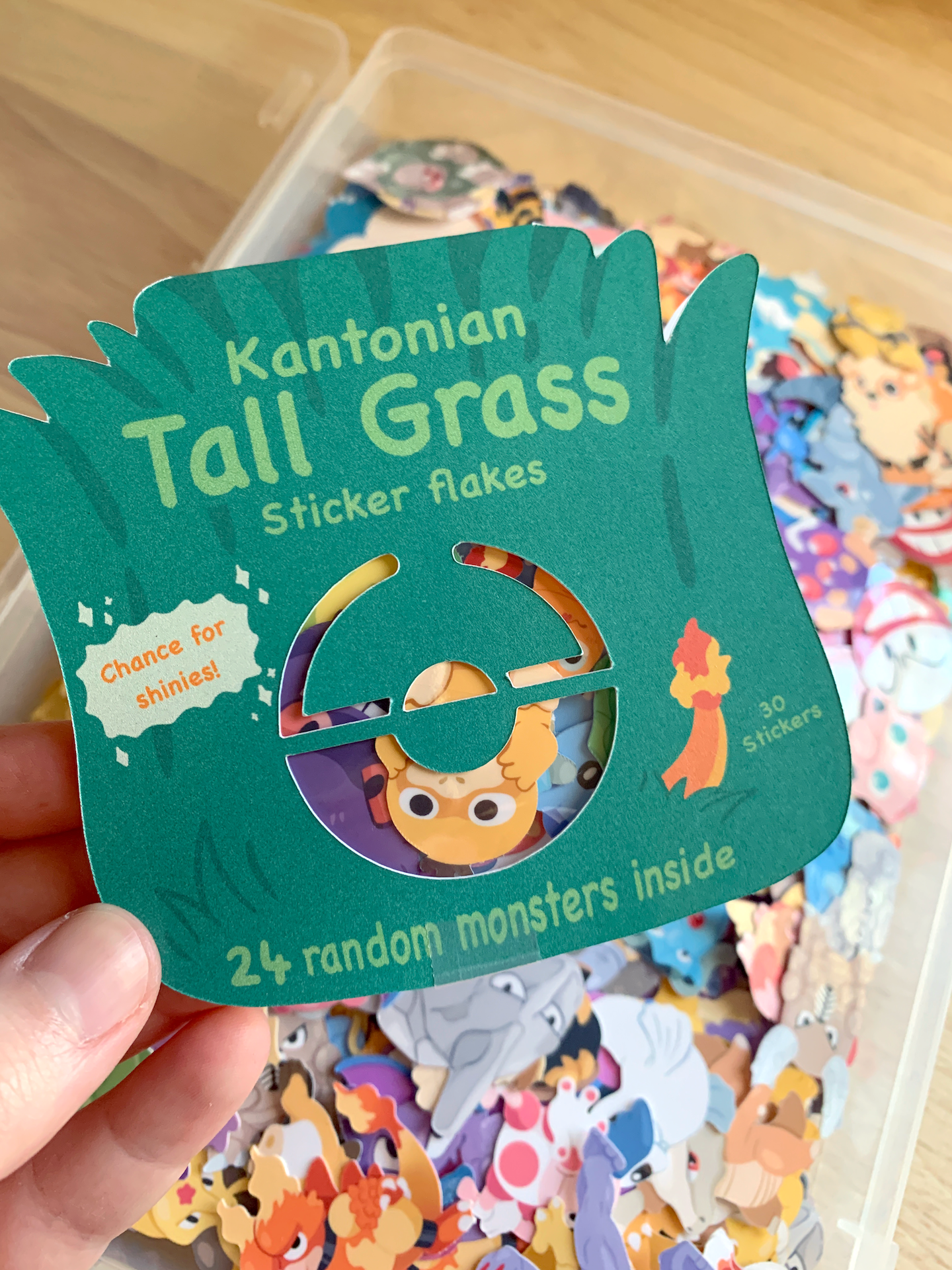 Mystery pack of mini pokemon stickers