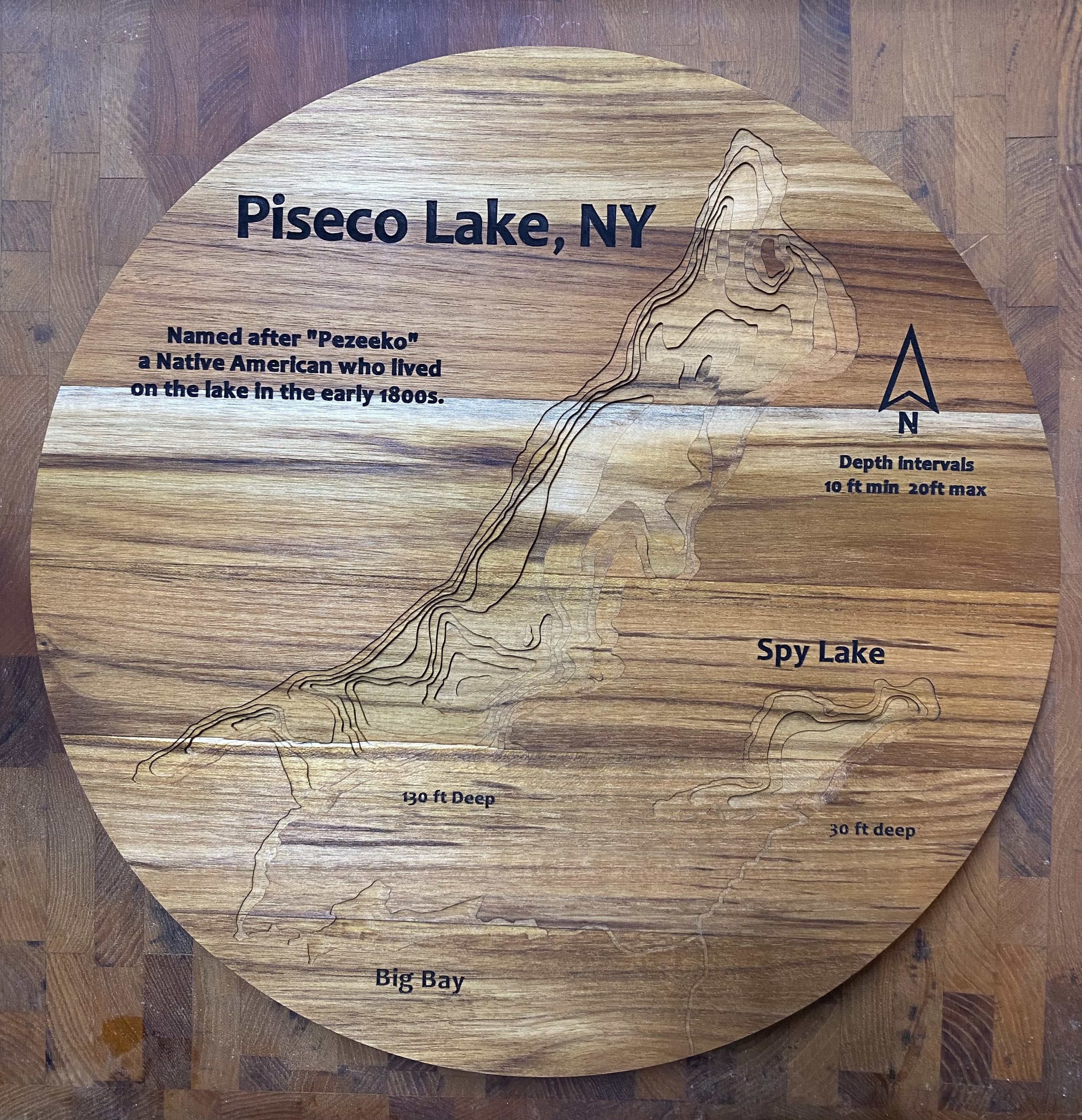 Piseco Lake 3D Depth Map
