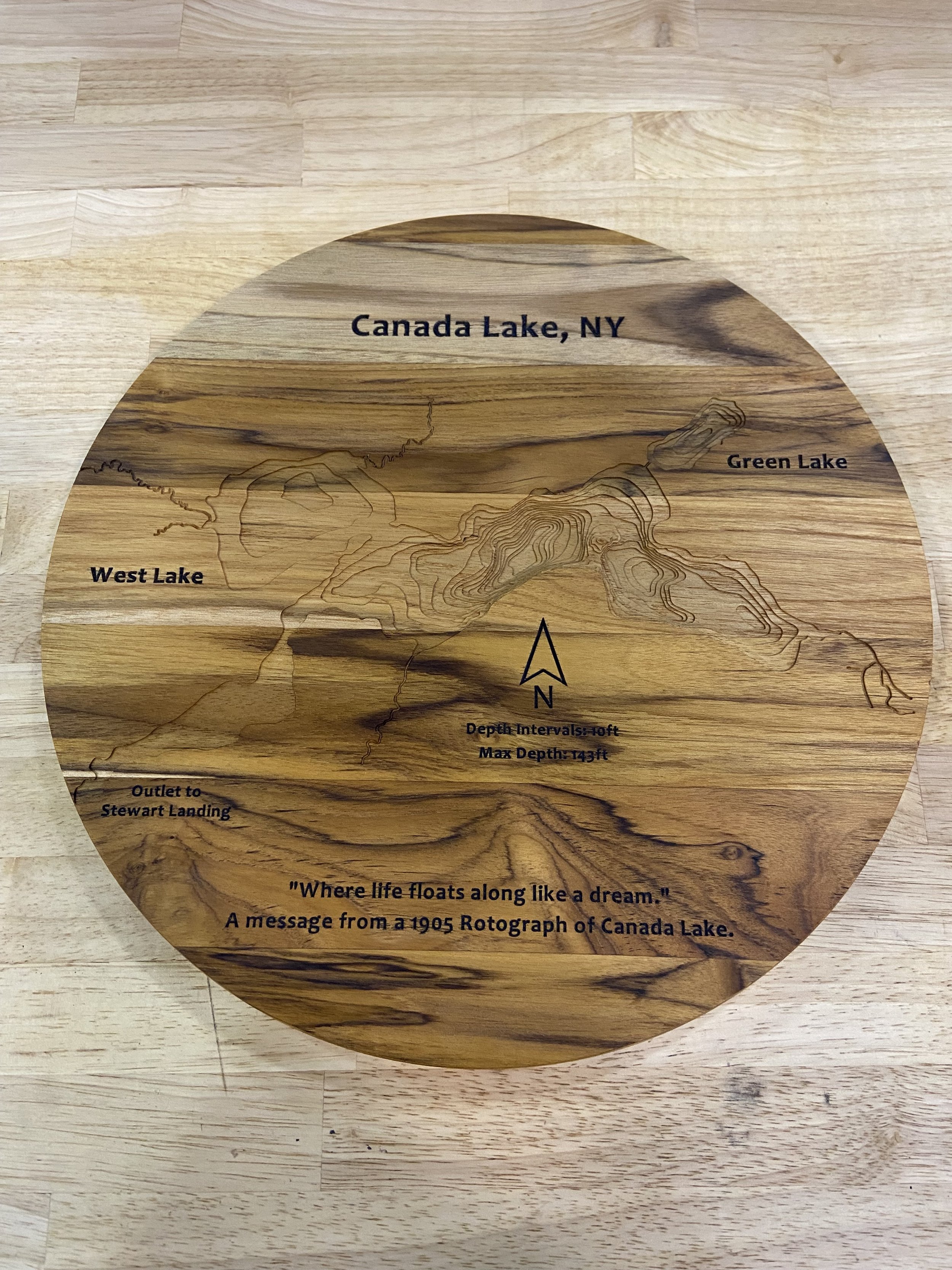 Canada Lake 3D Depth Map