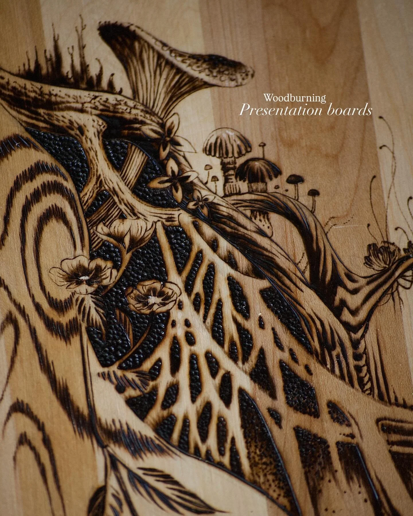 Dec 2026 collection is almost all gone .. DM to secure yours... All  designs available as tattoos .. except deep sea mermaid, already booked 🗝️🔏

#montrealartist #montrealtattoo #montrealart #tattoomontreal #woodburningart