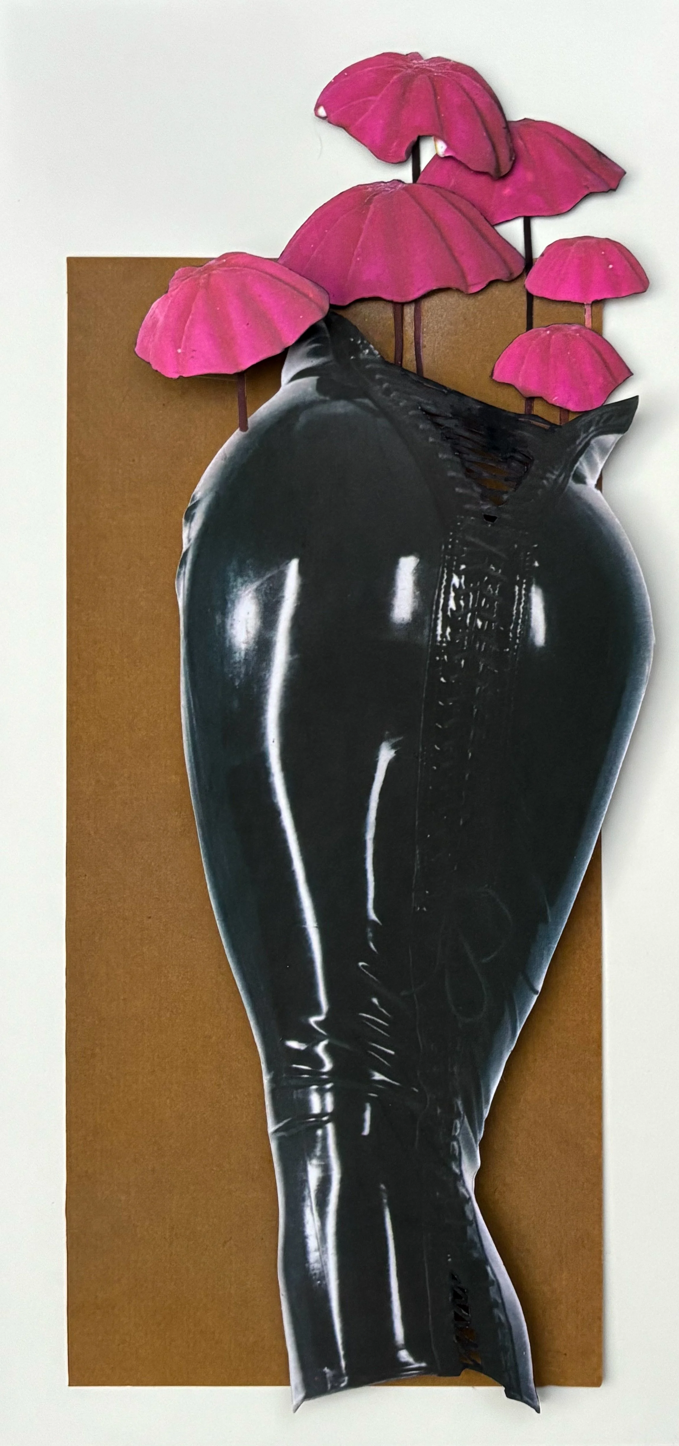 collage on board