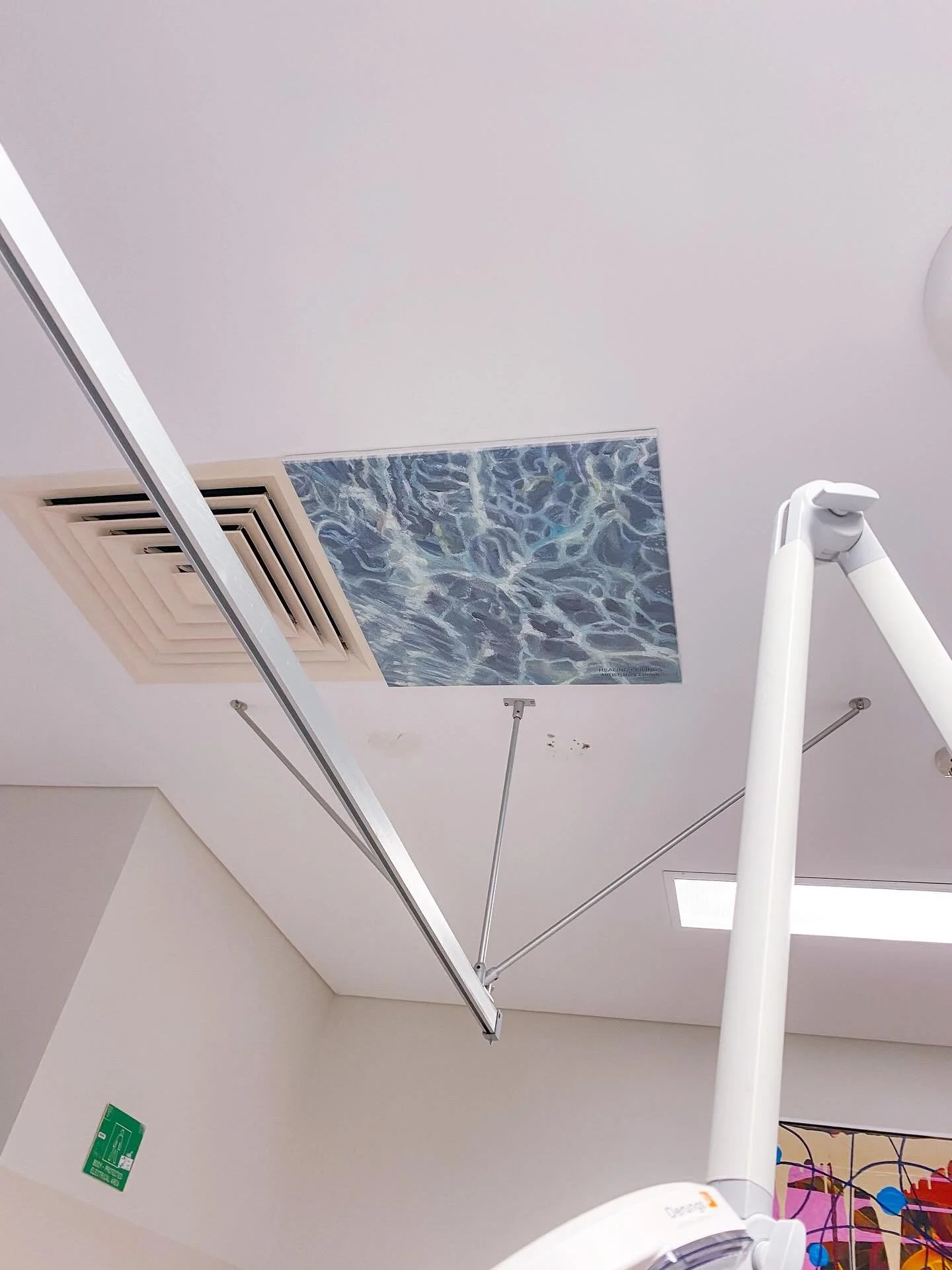 Brisbane Northside Emergency installed multiple @healingceilings masterpieces a little while back 💕 The amazing artists that feature are @maryzammitart @lena_b_art and @chantalmarie__ 

I ended up under these fine art tiles in July, due to failing k