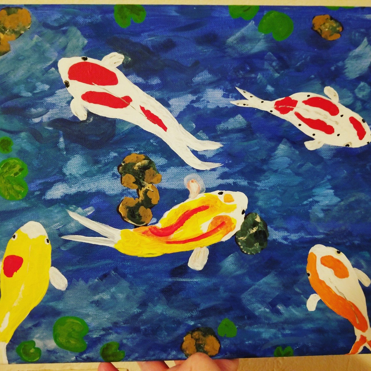 Don't be Koi! 
Coy = play on words 
These #fish are amazingly #colorful
and I enjoy #watching them. 
#swim around