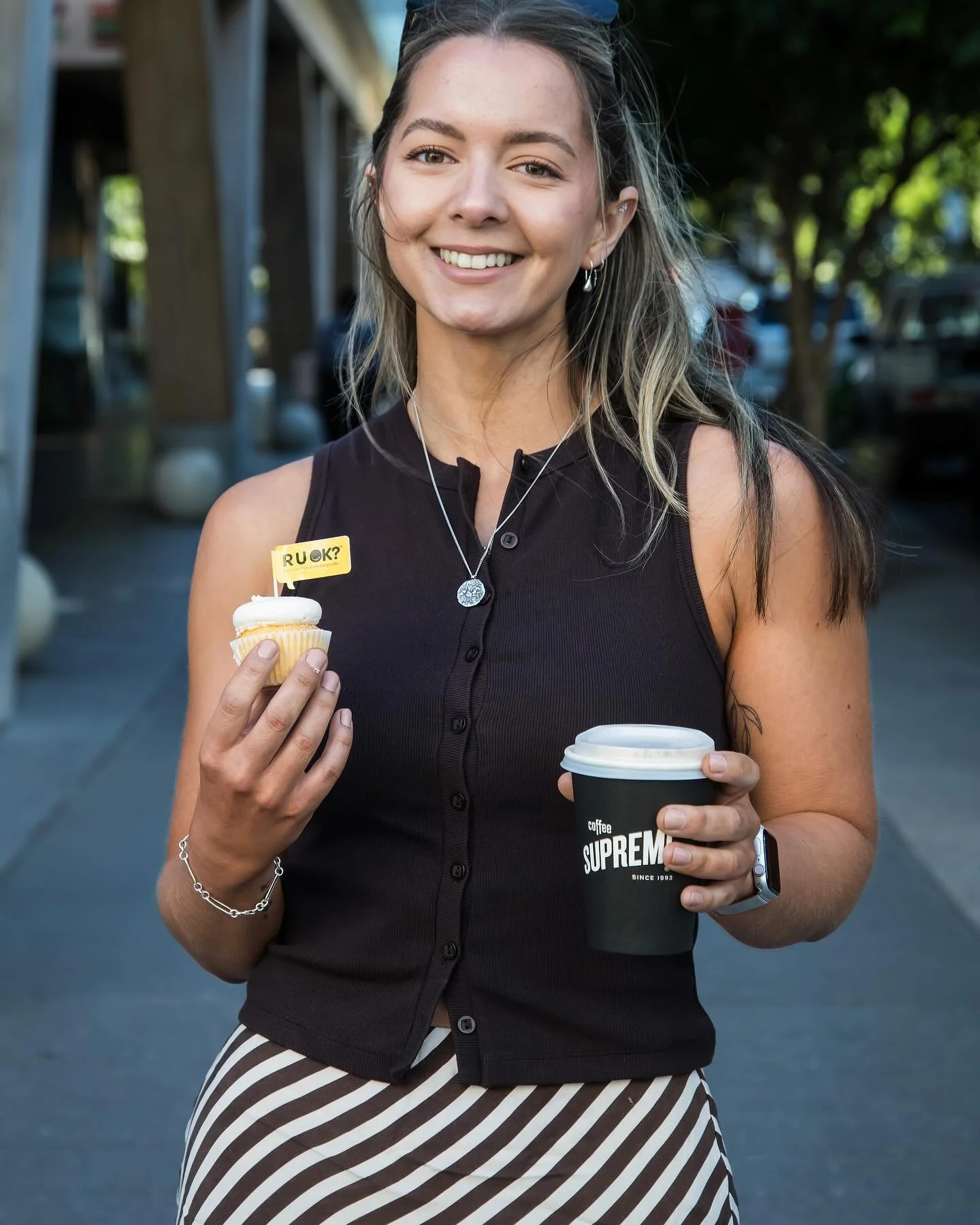 Some of the gorgeous faces on King St at last week’s  RUOK? Day activation❤️🧁