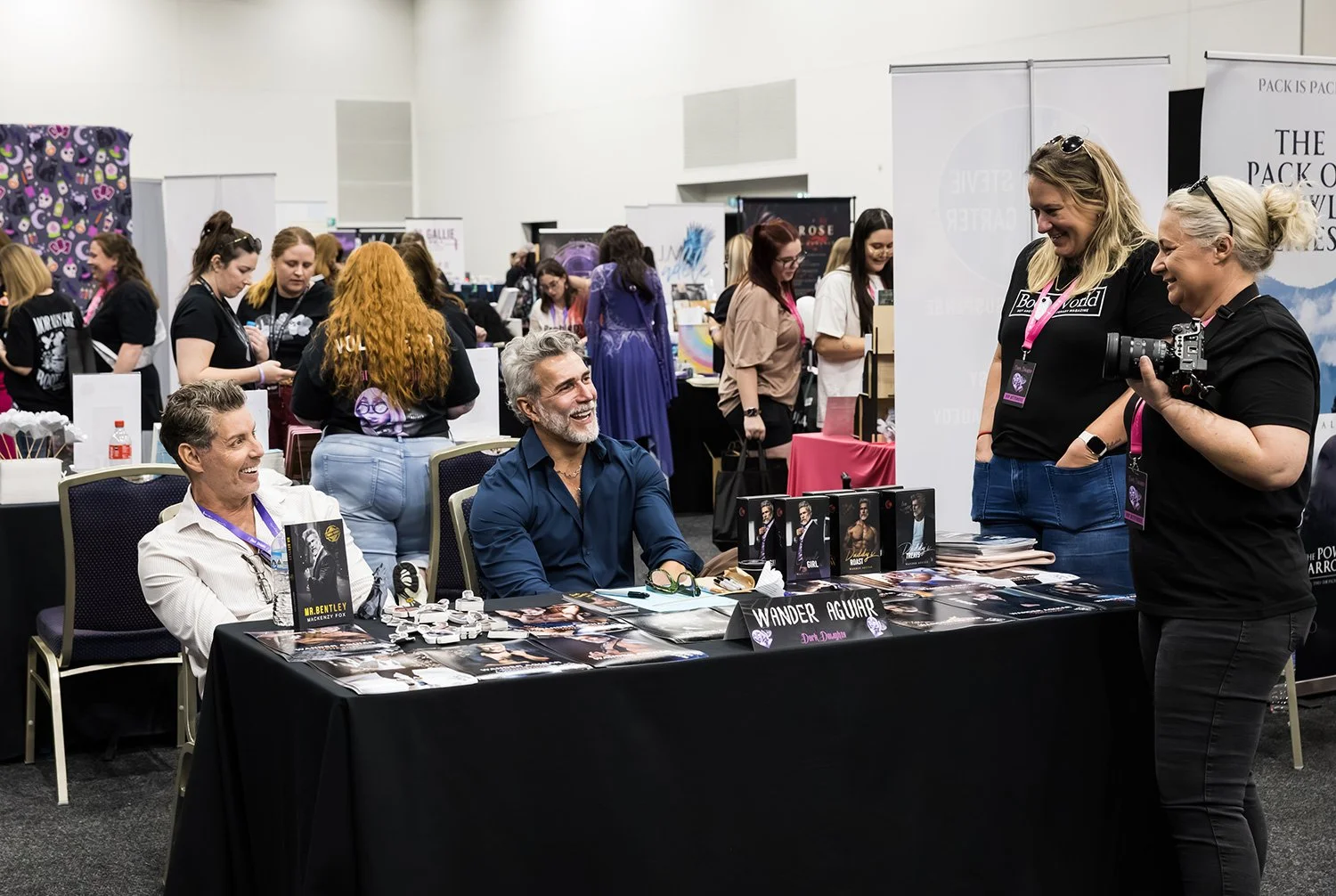 Natural interaction at Royal ICC Brisbane tradeshow booth