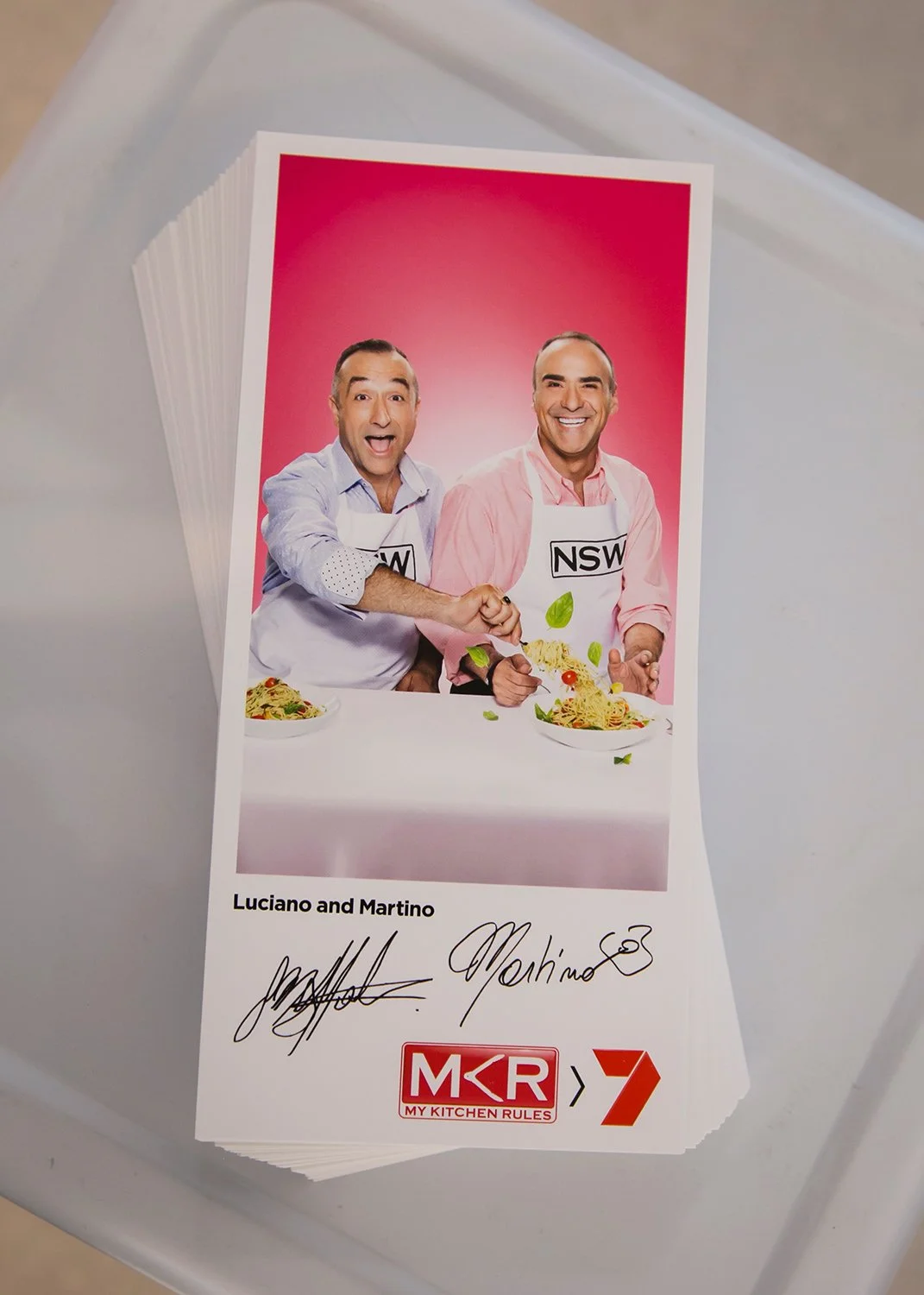 Close-up of product detail at activation event