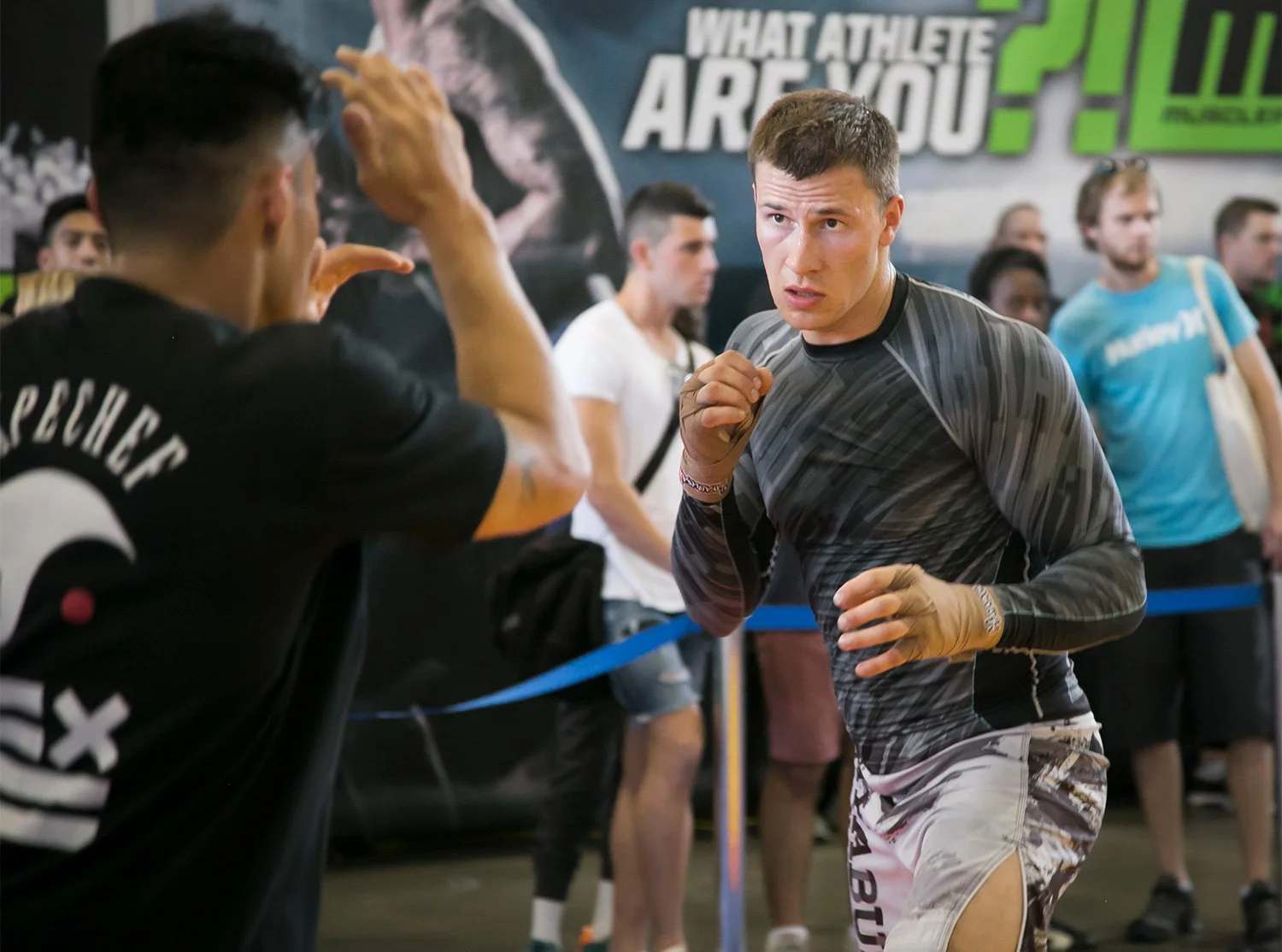 Boxing demonstration at Brisbane health and fitness expo