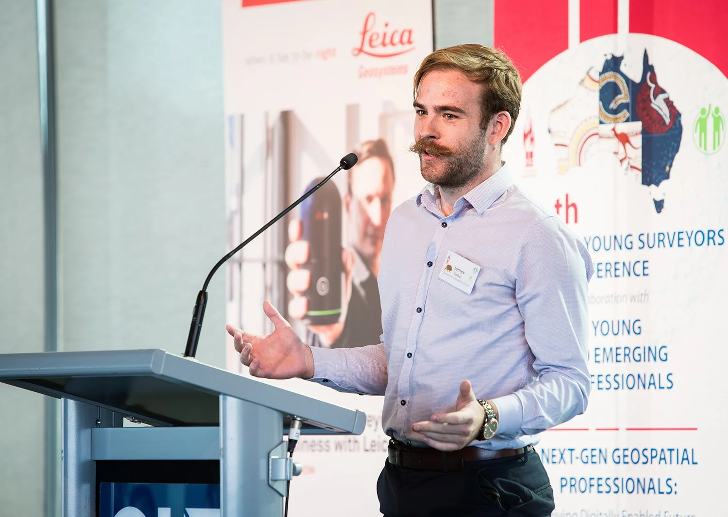 Speaker presenting at conference at Room Three Sixty in Brisbane