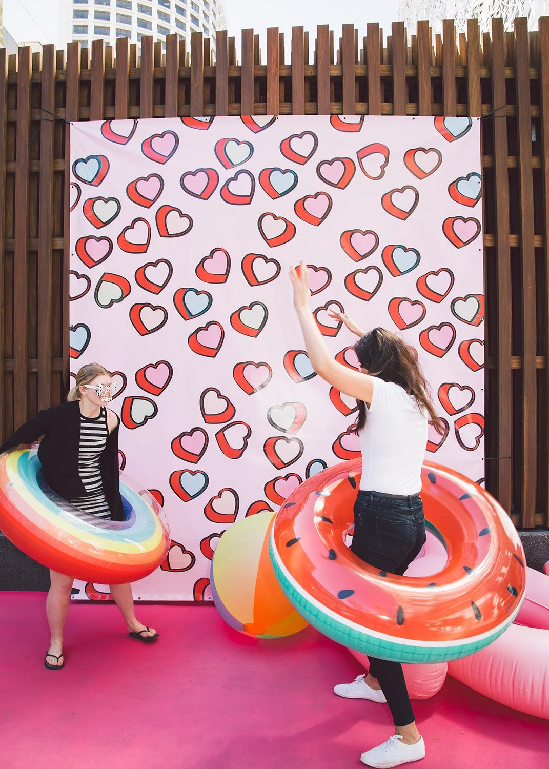 Crowd engagement at public-facing brand event