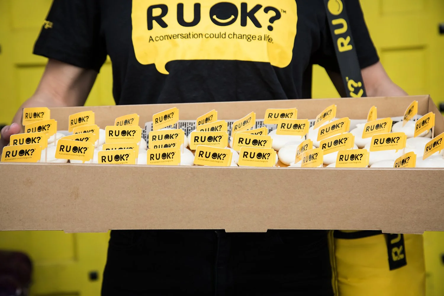 Promotional detail at R U OK? Day activation