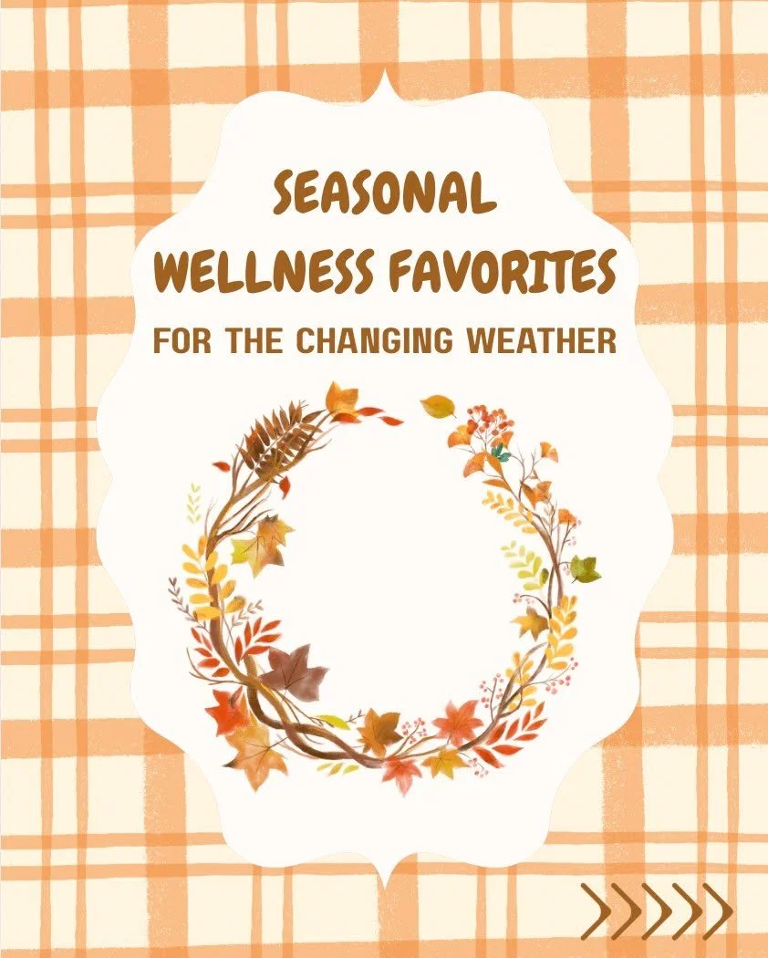 🍂 Looking to Stock Your Wellness Cabinet for Fall? 🌿

As the weather shifts and allergens start swirling, now&rsquo;s the perfect time to prepare your wellness cabinet with a few essentials to keep your immune system strong and your body feeling it