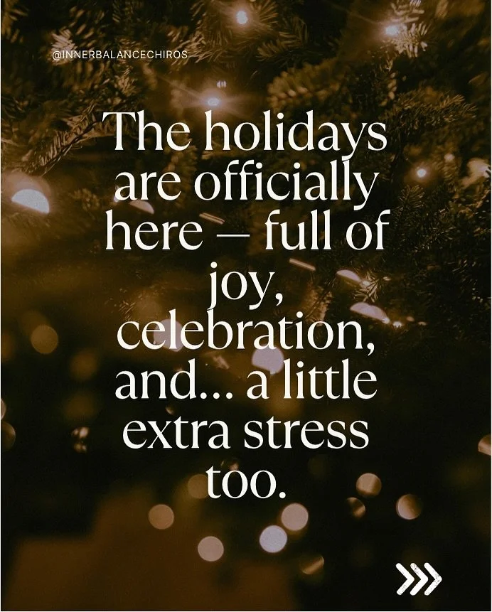 The holidays are officially here &mdash; full of joy, celebration, and&hellip; a little extra stress too.
🤷&zwj;♀️ Are your shoulders tighter than usual?
😴 Is your sleep feeling off?
😵&zwj;💫 Does your mind feel just a little more overwhelmed as D