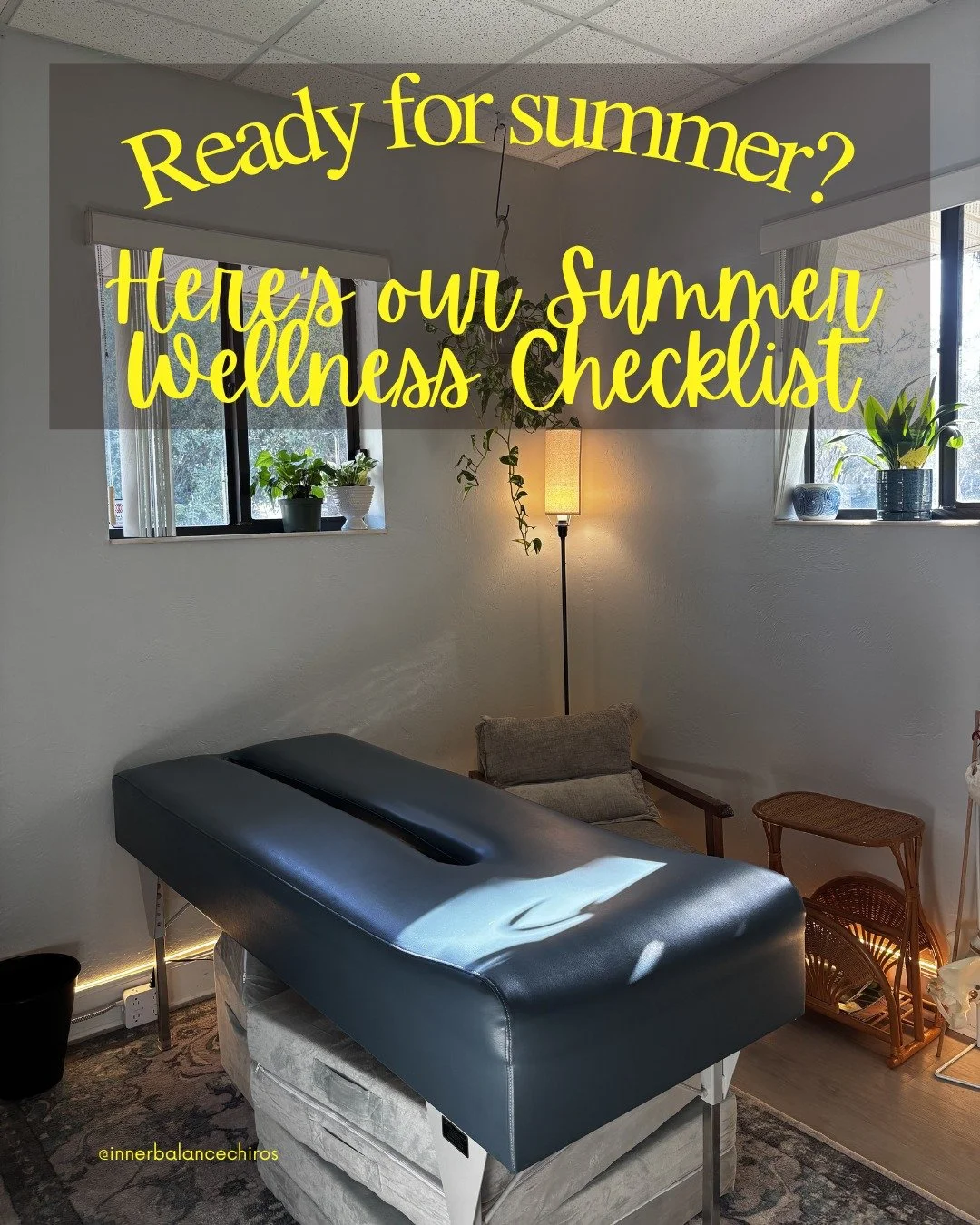 Summer in Palm Coast is almost here &mdash; and your body needs a little prep for the season
ahead. ☀

Here's our Summer Wellness Checklist to keep you feeling your best all season long:
💧 Stay hydrated &mdash; Your spinal discs are about 80% water.