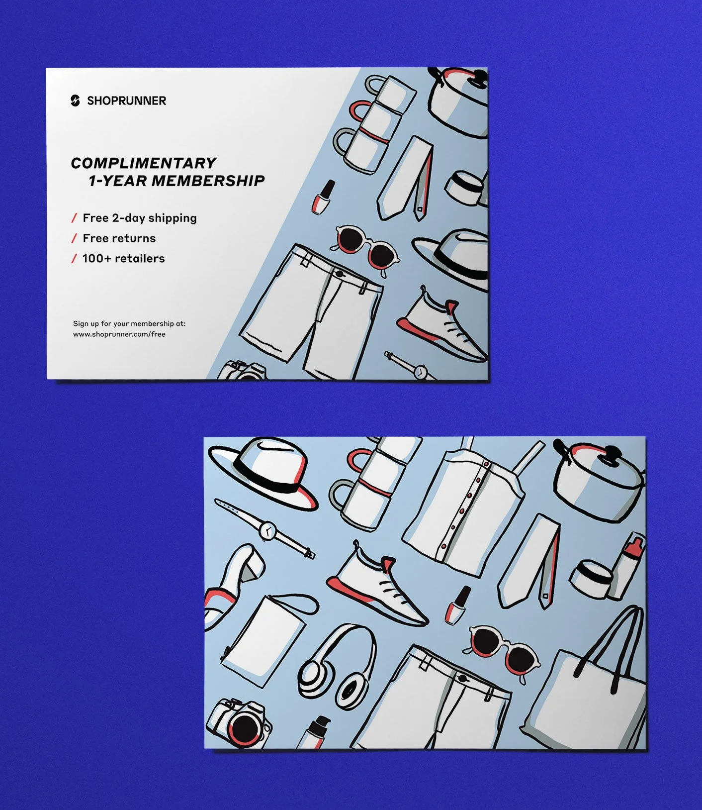 ShopRunner Illustrated Promo Postcard