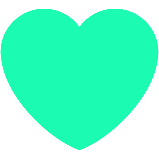 Big Teal heart emoji