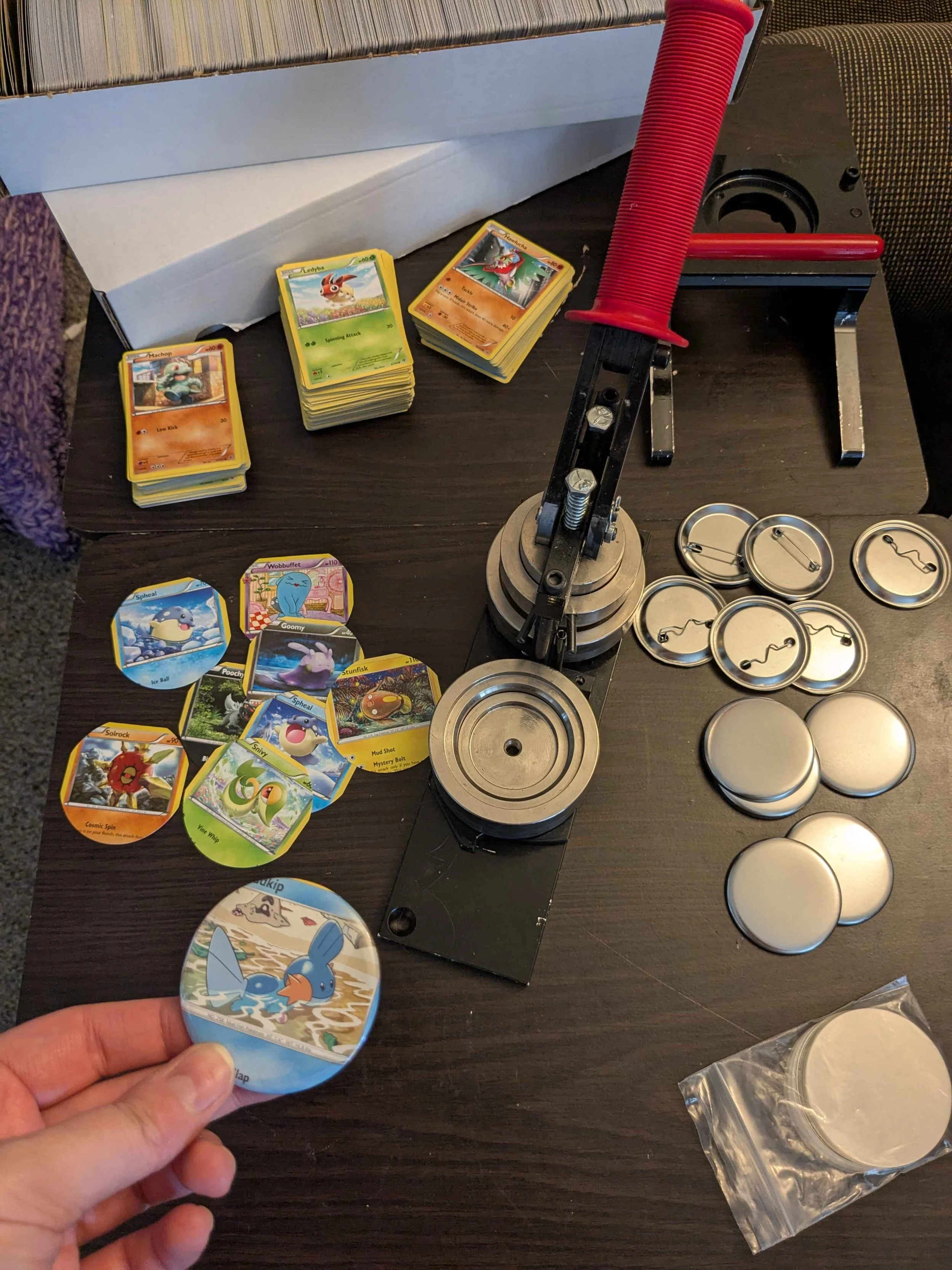 2.25inch Metal Pin Back Buttons ~ Pokémon Cards