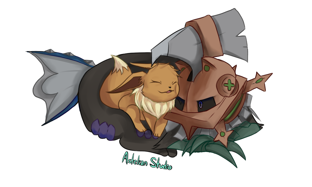 Type:Null and Eevee. Two of my favorite mons. 