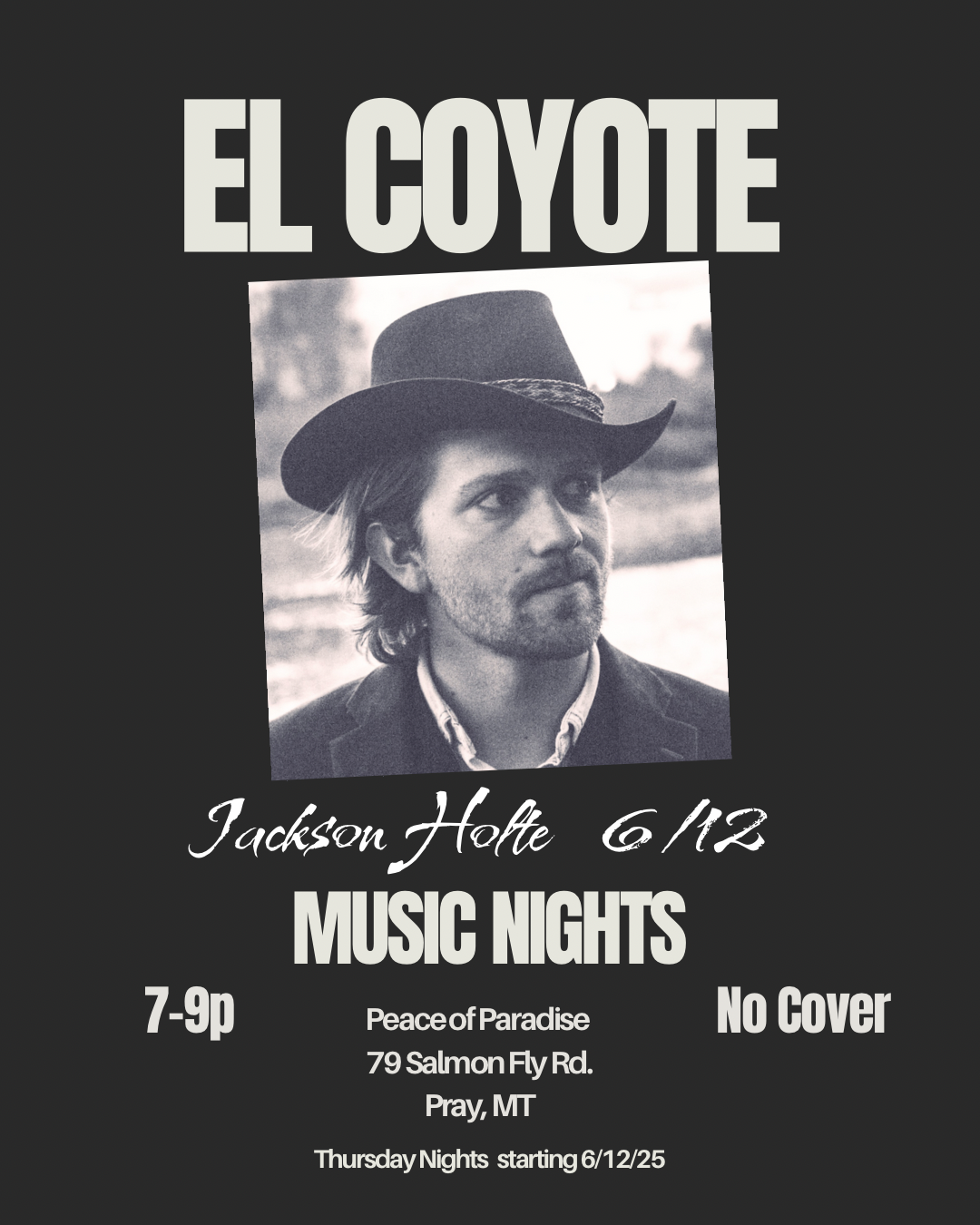 Jackson Holte/ Music Nights  6/12