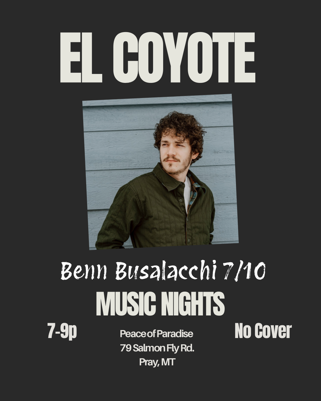 Benn Busalacchi/ Music Nights 7/10