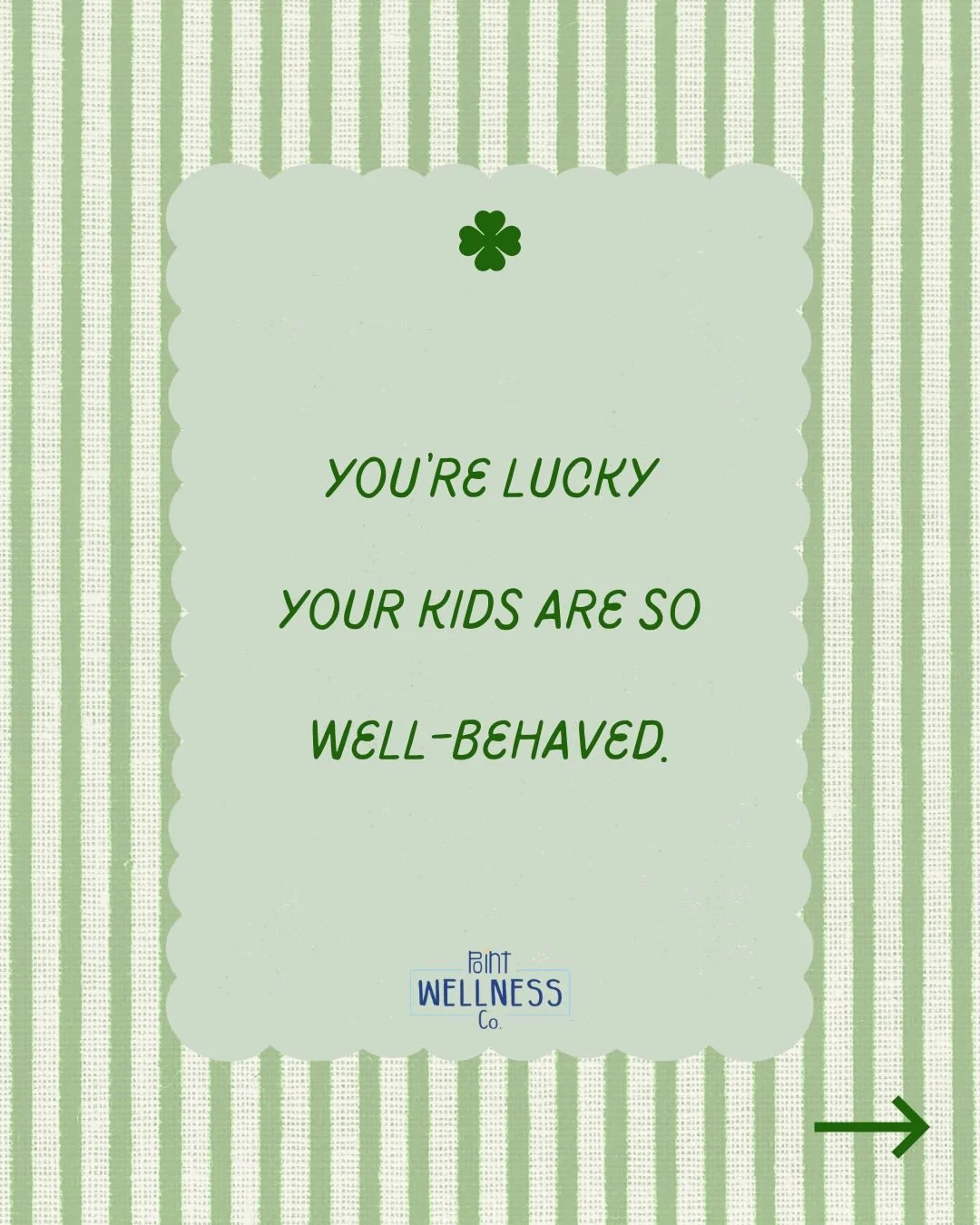 Some call it luck 🍀 We call it hard work!

#therapyforparents #emotionalregulation #parentingsupport