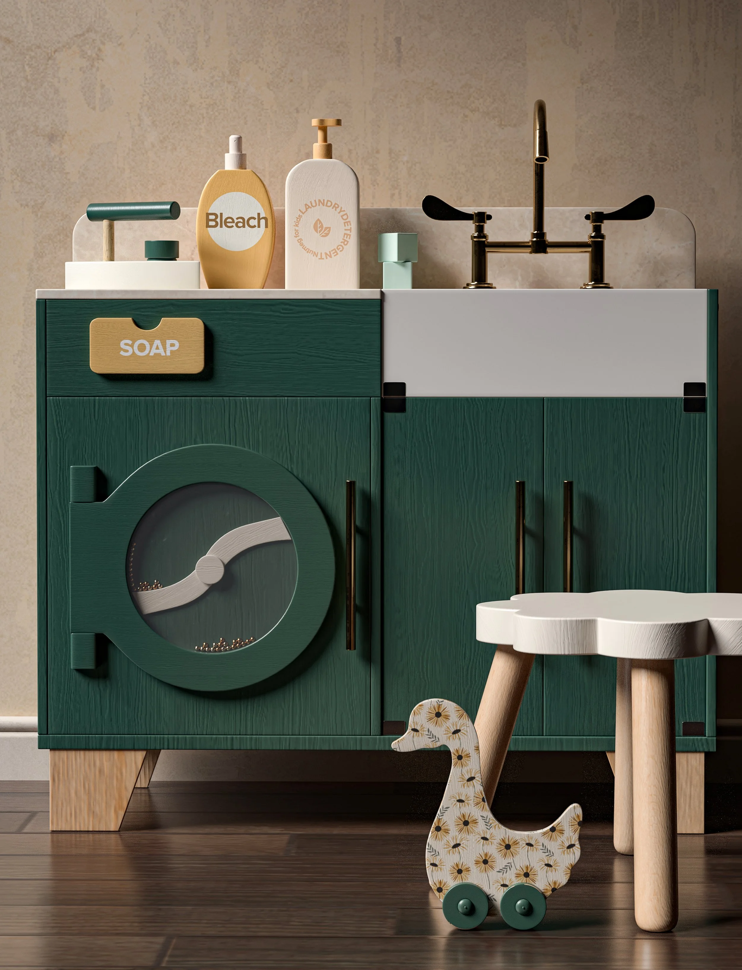 wooden laundry playset x nutmeg for kids teleport to buy
