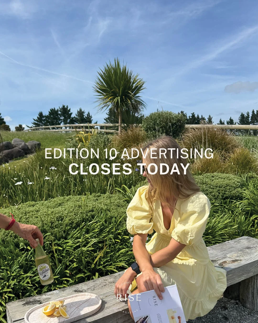 Advertising spaces for Edition 10 close at midnight tonight, and now is the time to secure your spot if you want to be part of our biggest edition yet!⁠
⁠
Be part of our biggest edition yet.⁠
⁠
📱 027 867 9953⁠
📧 hello@risemagazine.co.nz⁠
🔗 risemag