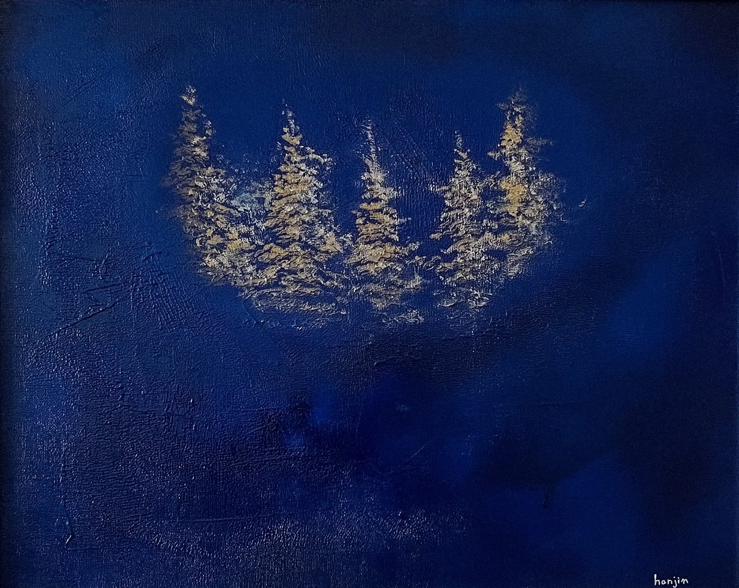 Blue memories, 20x25", 2022