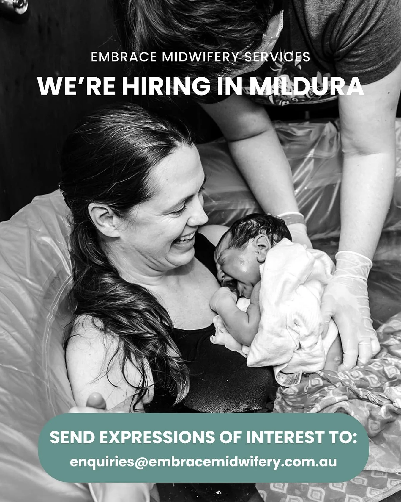 We&rsquo;re Hiring! 🌿
Embrace Midwifery Services is looking for a passionate Midwife based in Mildura &mdash; or someone who is open to relocating to this beautiful region 🍊

We&rsquo;re seeking a midwife who is already endorsed, or keen to work to