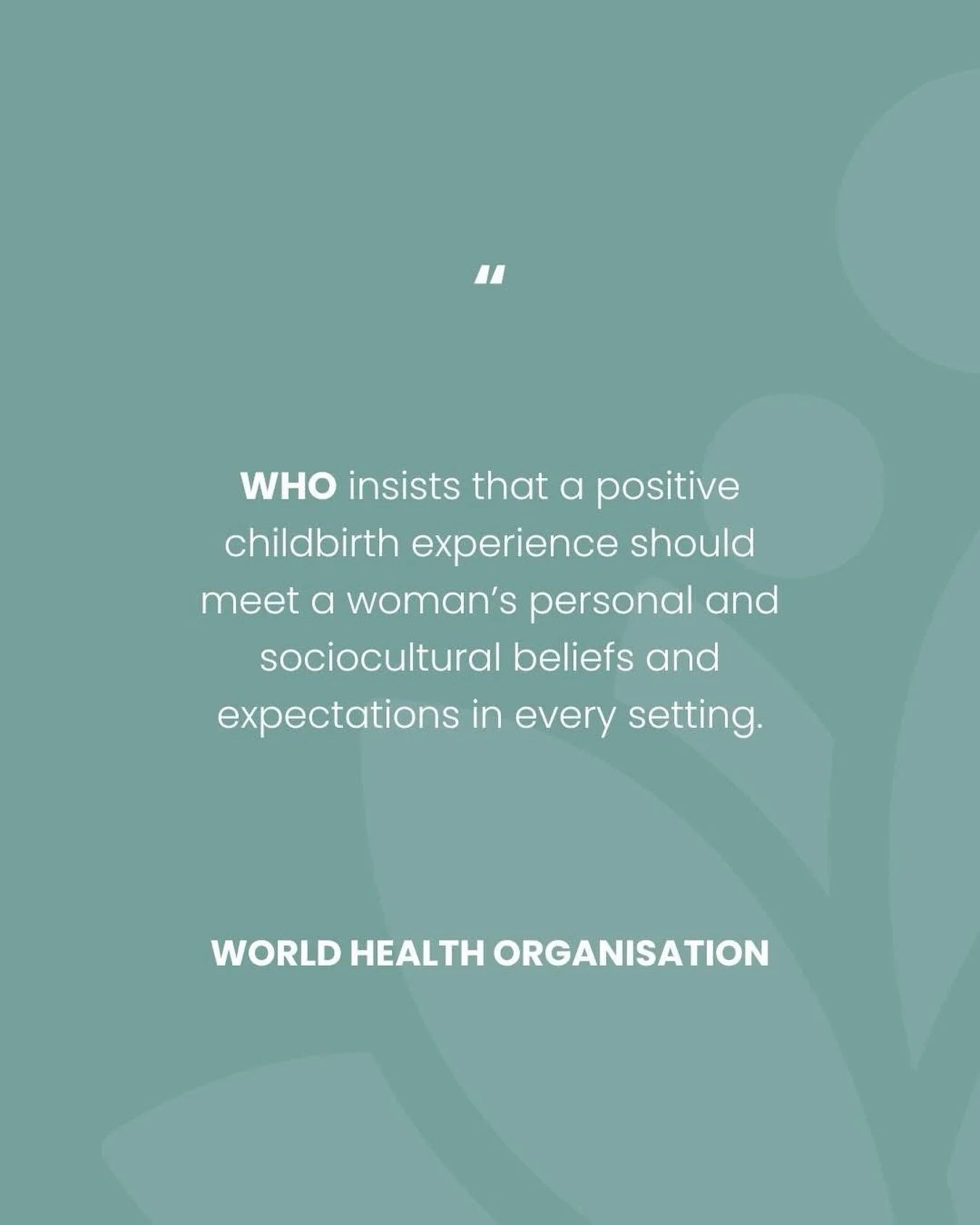 A positive birth experience starts with being heard, understood and respected✨