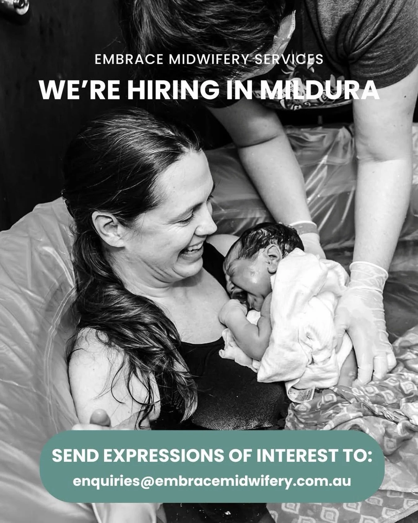 We&rsquo;re Hiring! 🌿
Embrace Midwifery Services is looking for a passionate Midwife based in Mildura, or someone who is open to relocating to this beautiful region 🍊

We&rsquo;re seeking a midwife who is already endorsed, or keen to work towards e