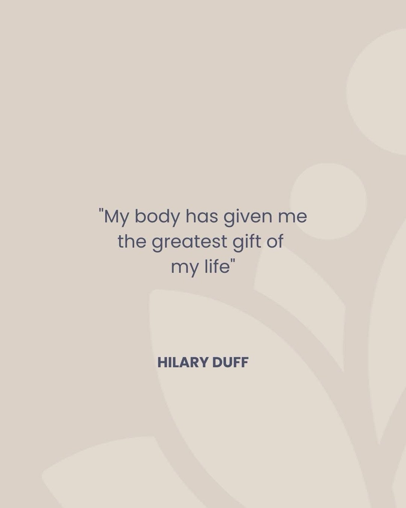 Pregnancy and birth have a way of showing women just how strong, capable, and incredible their bodies truly are 🤍

A beautiful quote from Hilary Duff that reminds us of the power of motherhood and the gift of bringing new life into the world 🙌🏼