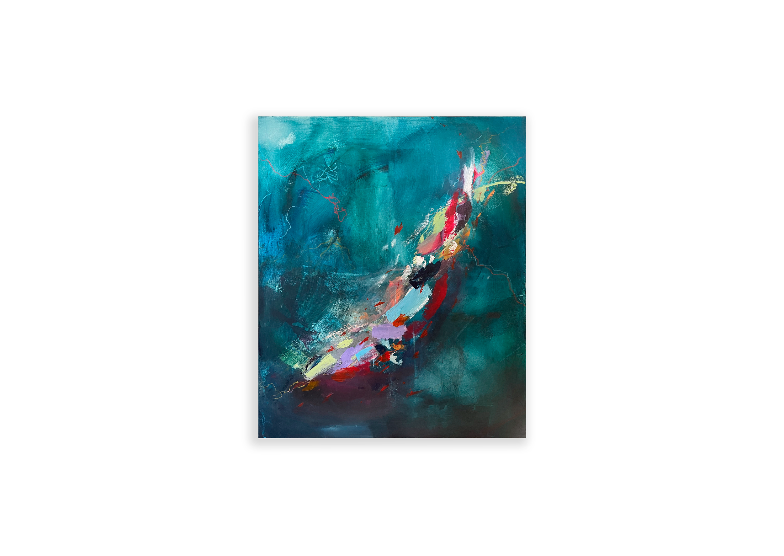dive in green force expression artistic