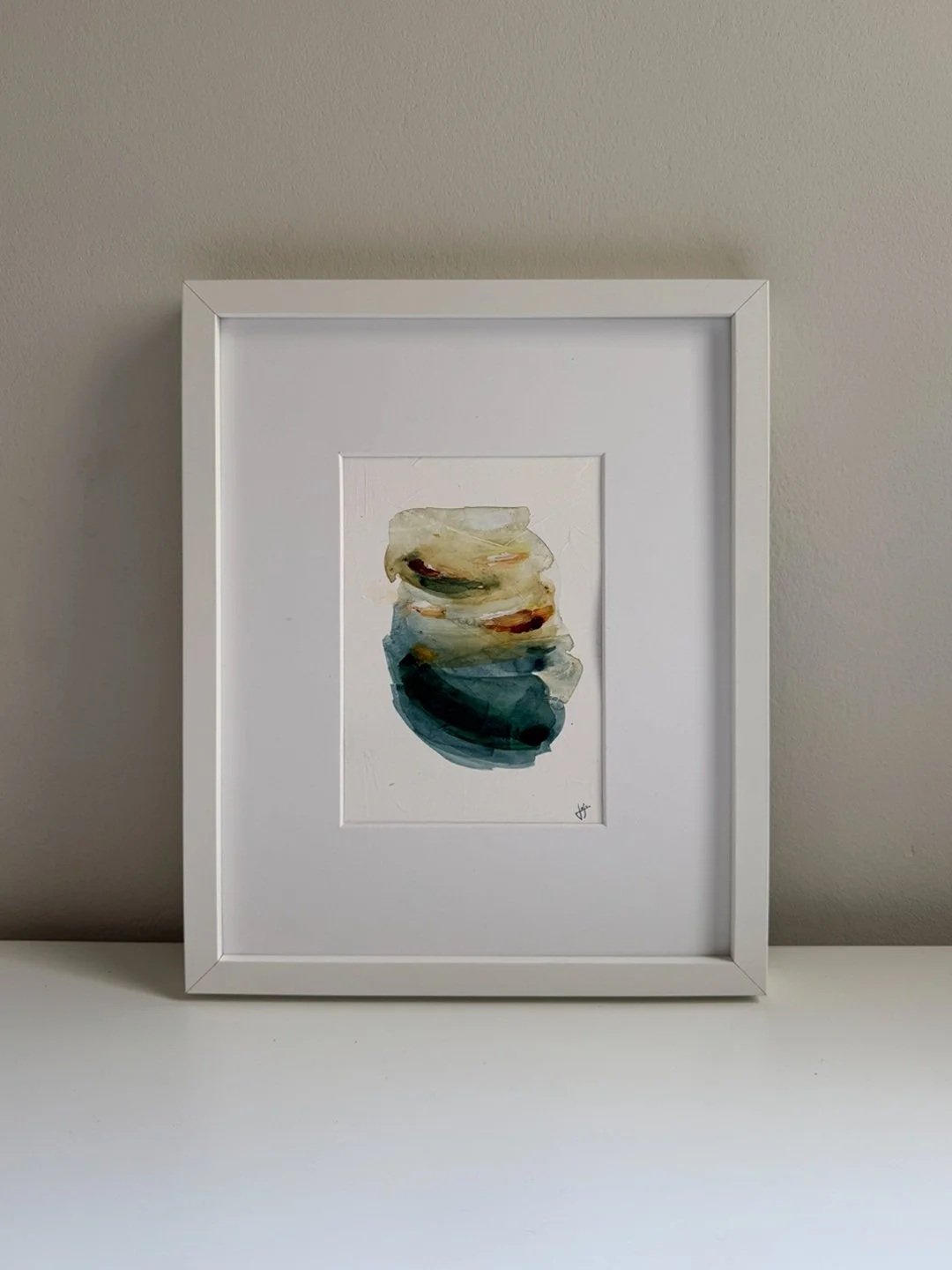 small artwork red brushstrokes