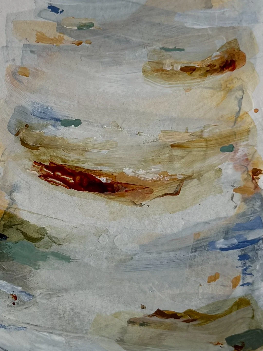 Acrylic and plaster on paper white