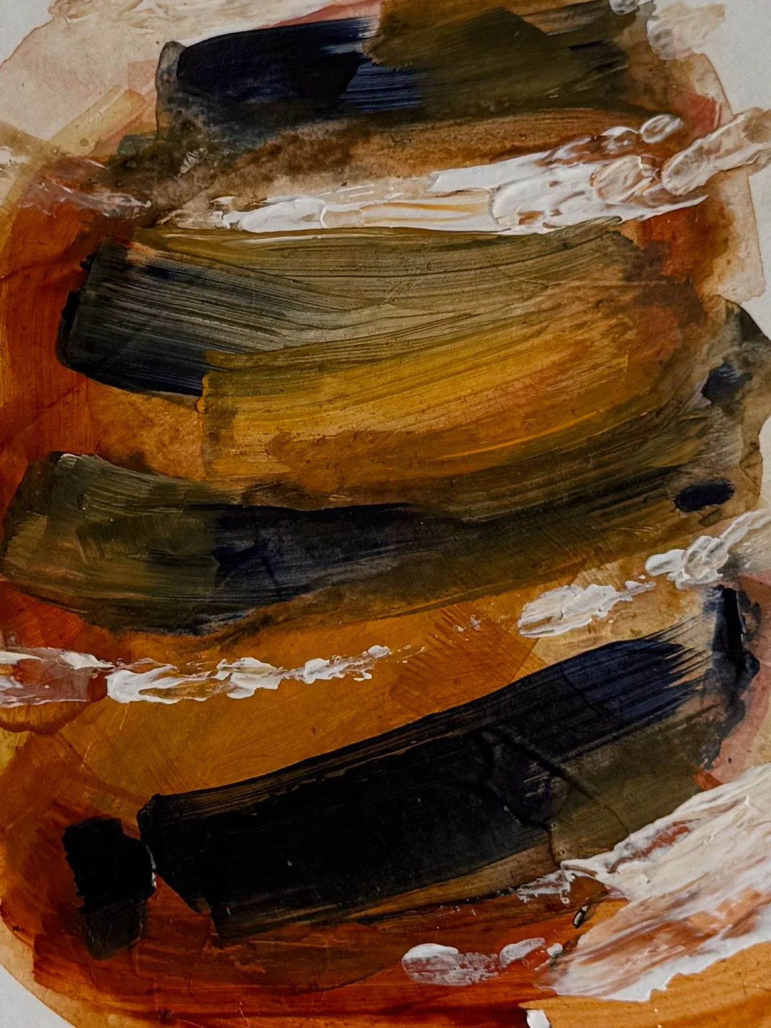 Acrylic and plaster on paper change