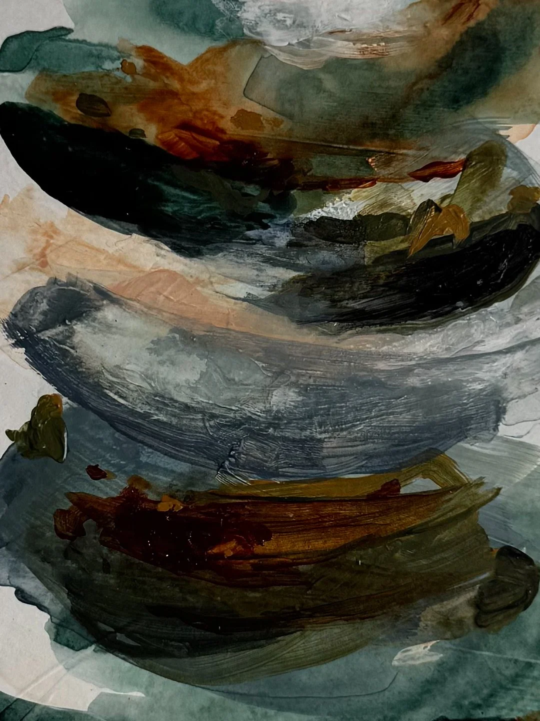 Acrylic and plaster on paper decoration