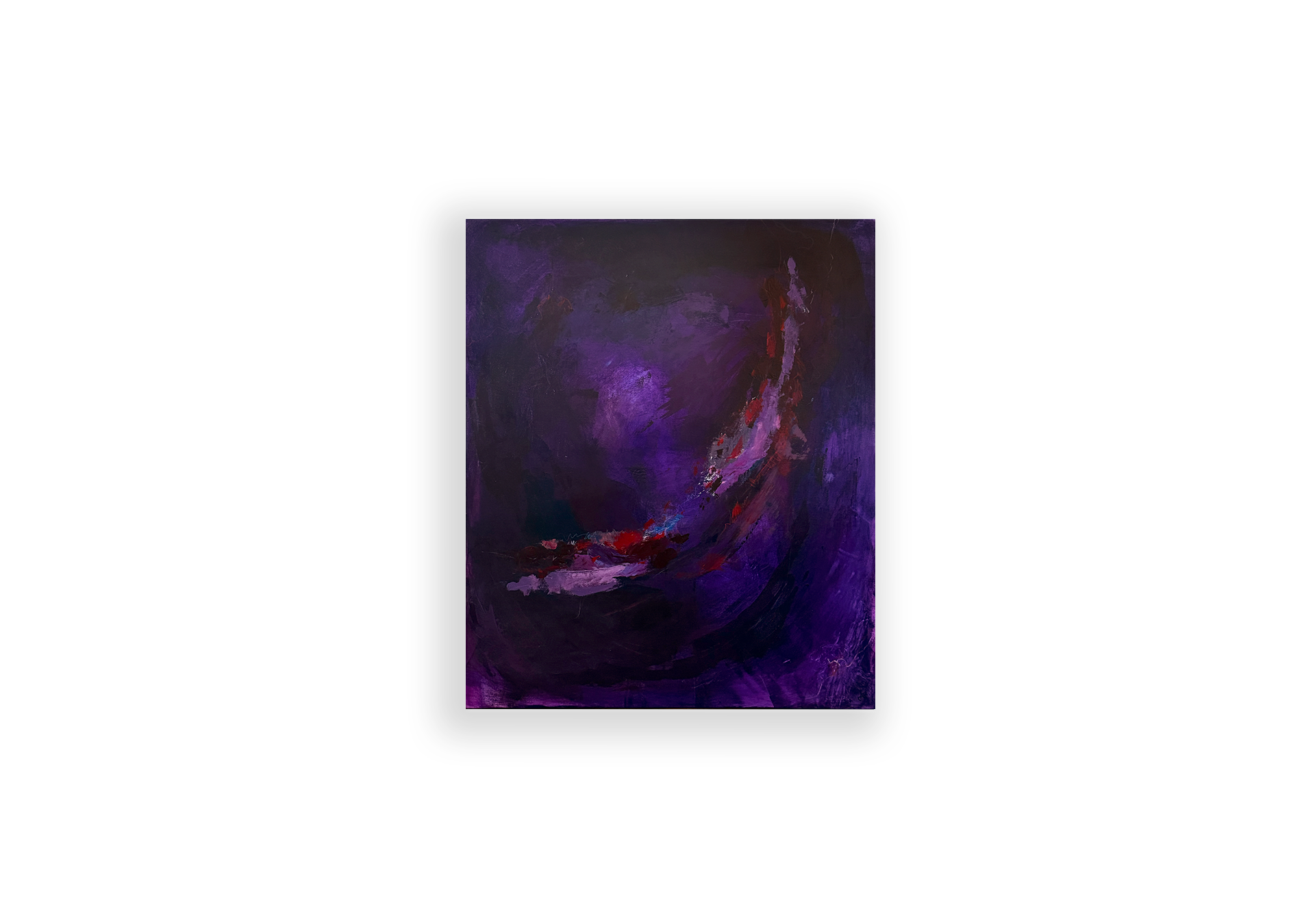 flashing energy violet red strokes dark profound