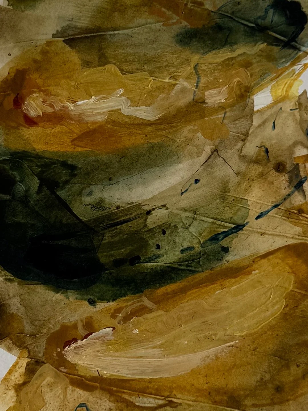 Acrylic and plaster on paper nature