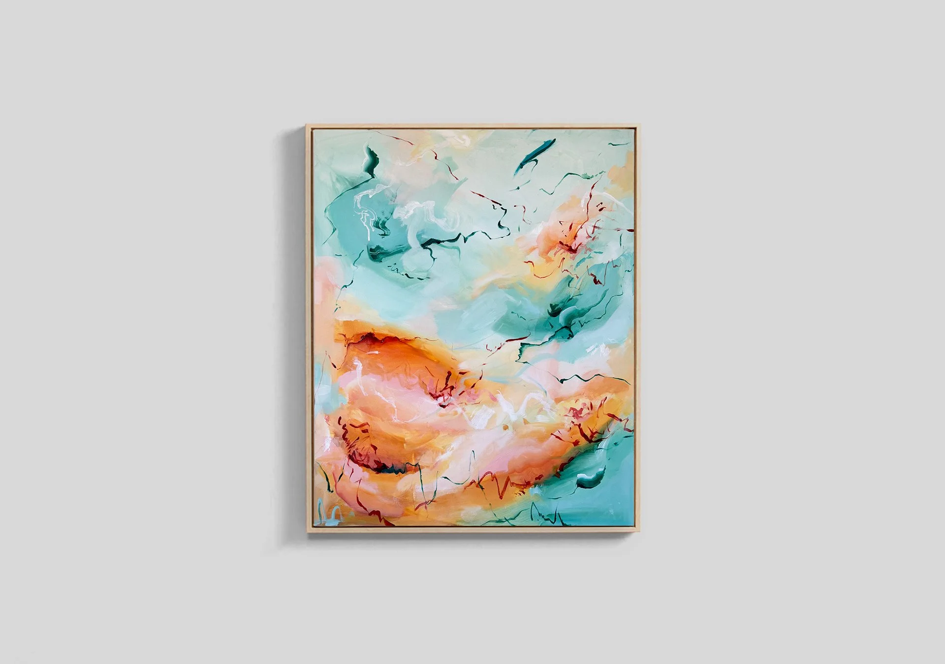 amber glimpse glow within series orange blue