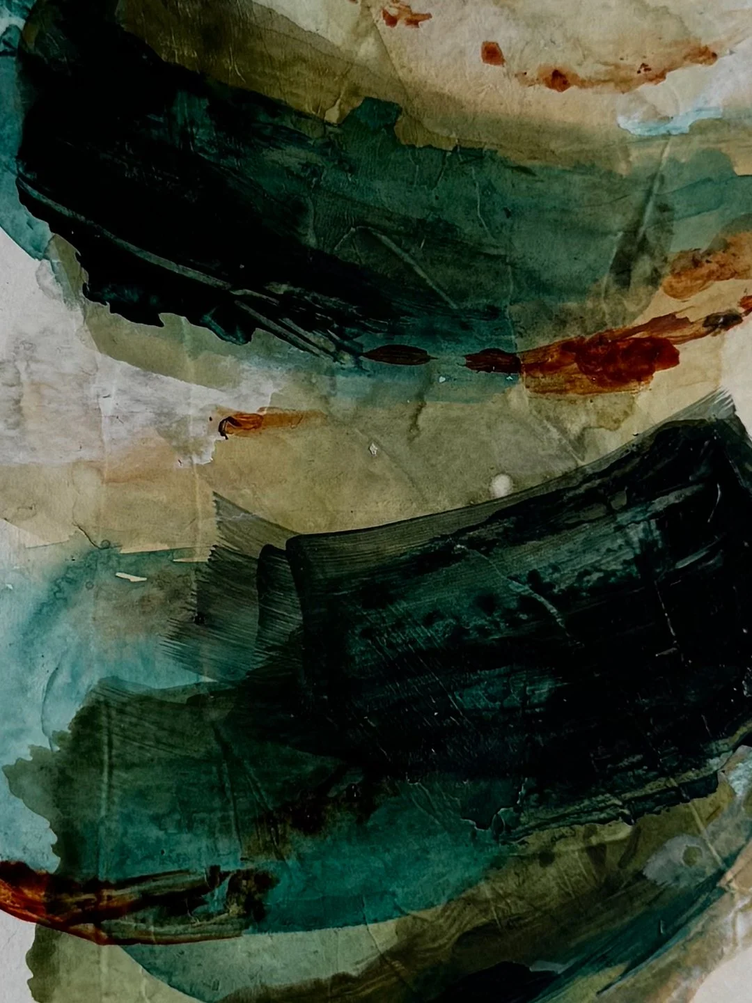 Acrylic and plaster on paper profound