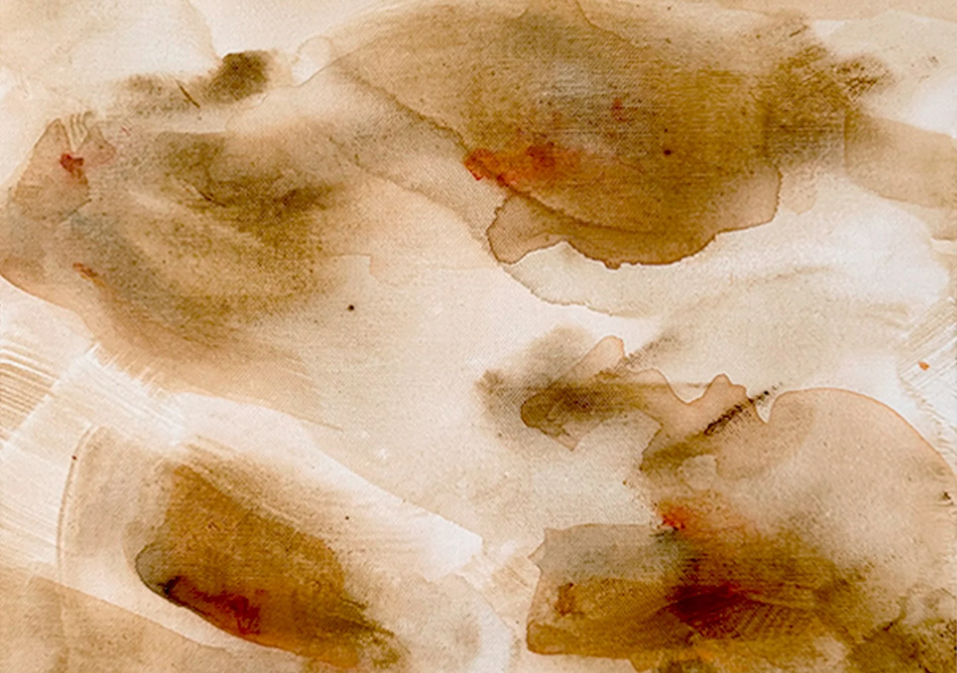 taking notes josi compagnucci detail red ocre small painting