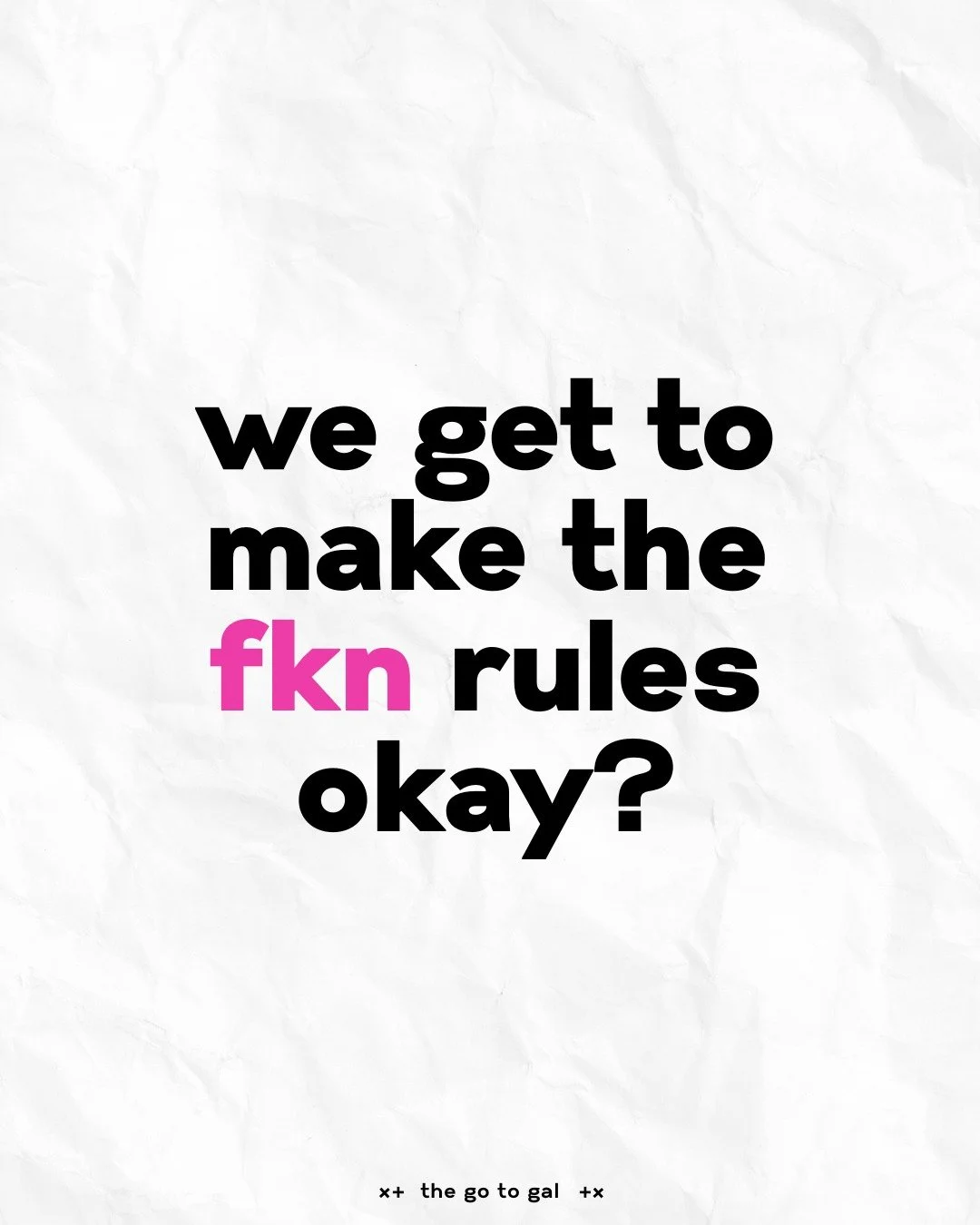 In case you needed reminding... 

We get to choose. Yeah. Us. Ya know, the people running these businesses? 

Wild concept I know but lately I've been thinking a lot about the "so called business rules" and its been bugging me. 

The "