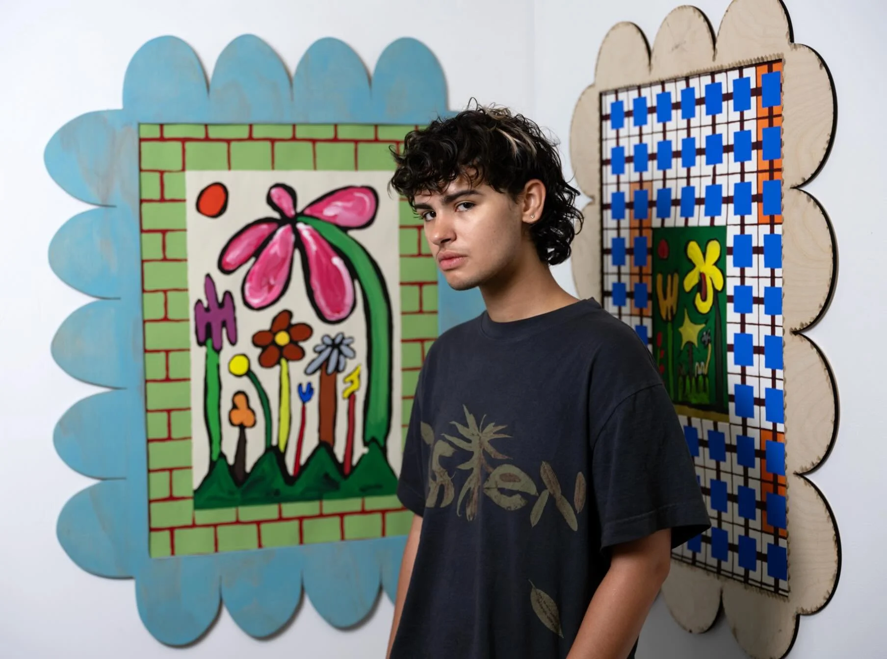 2026 ARTIST &mdash; Wallace Dos Santos @walgus2 

Wallace Dos Santos (b.2000) is a Brazilian-American artist born and raised in Brooklyn, NY.&nbsp; They work in painting, papermaking, and sculpture to explore architectural and psychedelic realms. The