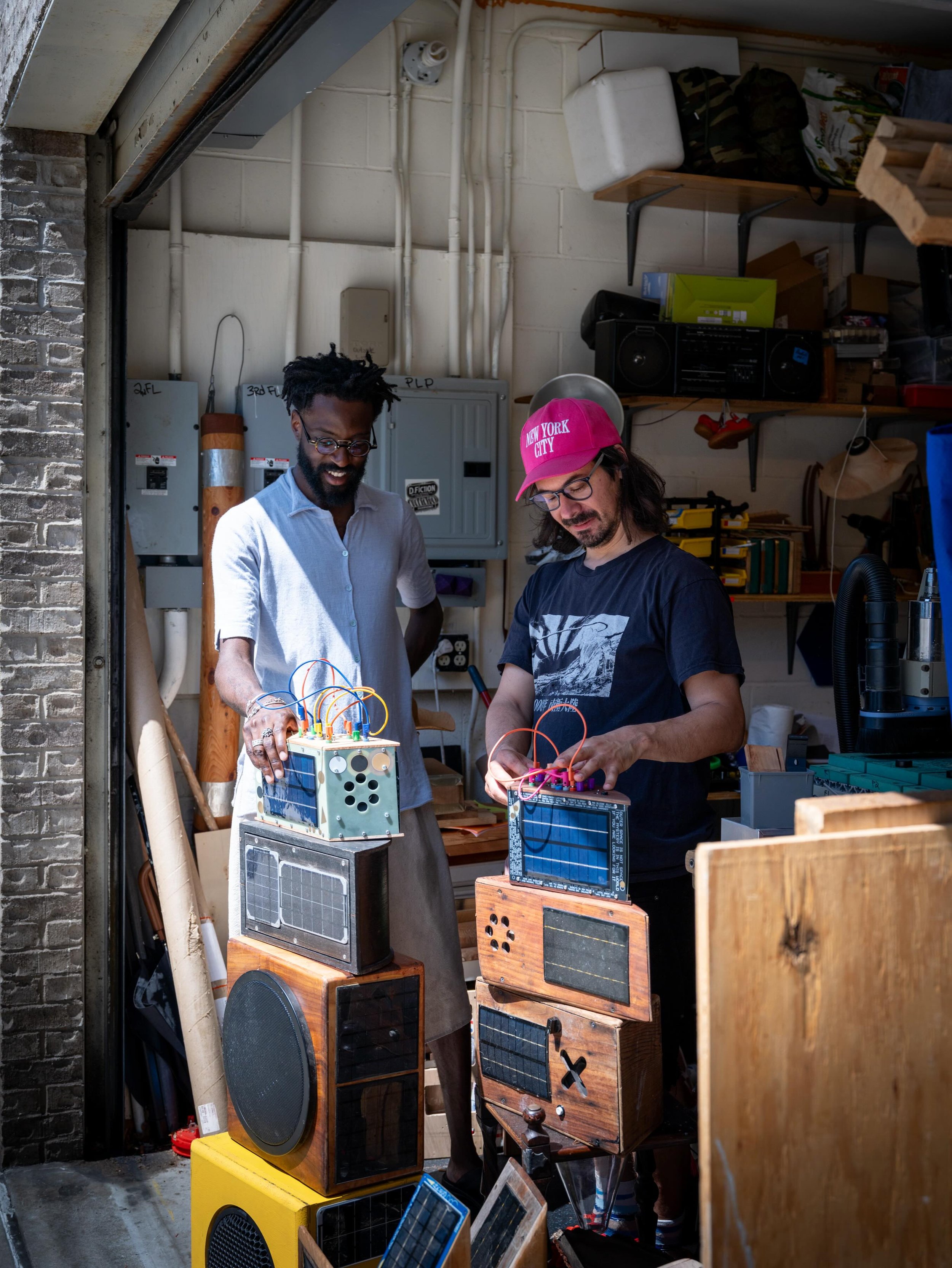See Daniel Fishkin @dfiction and Femi Shonuga-Fleming&rsquo;s @sadnoise_ work at Tree bed 5

This weekend Sep 19 and 20
Map in bio

BUILDING THE BASS CASTLE (VOLUME 2)&nbsp;&nbsp;

A Solar Sounder is a synthesizer that is played by light rather than 