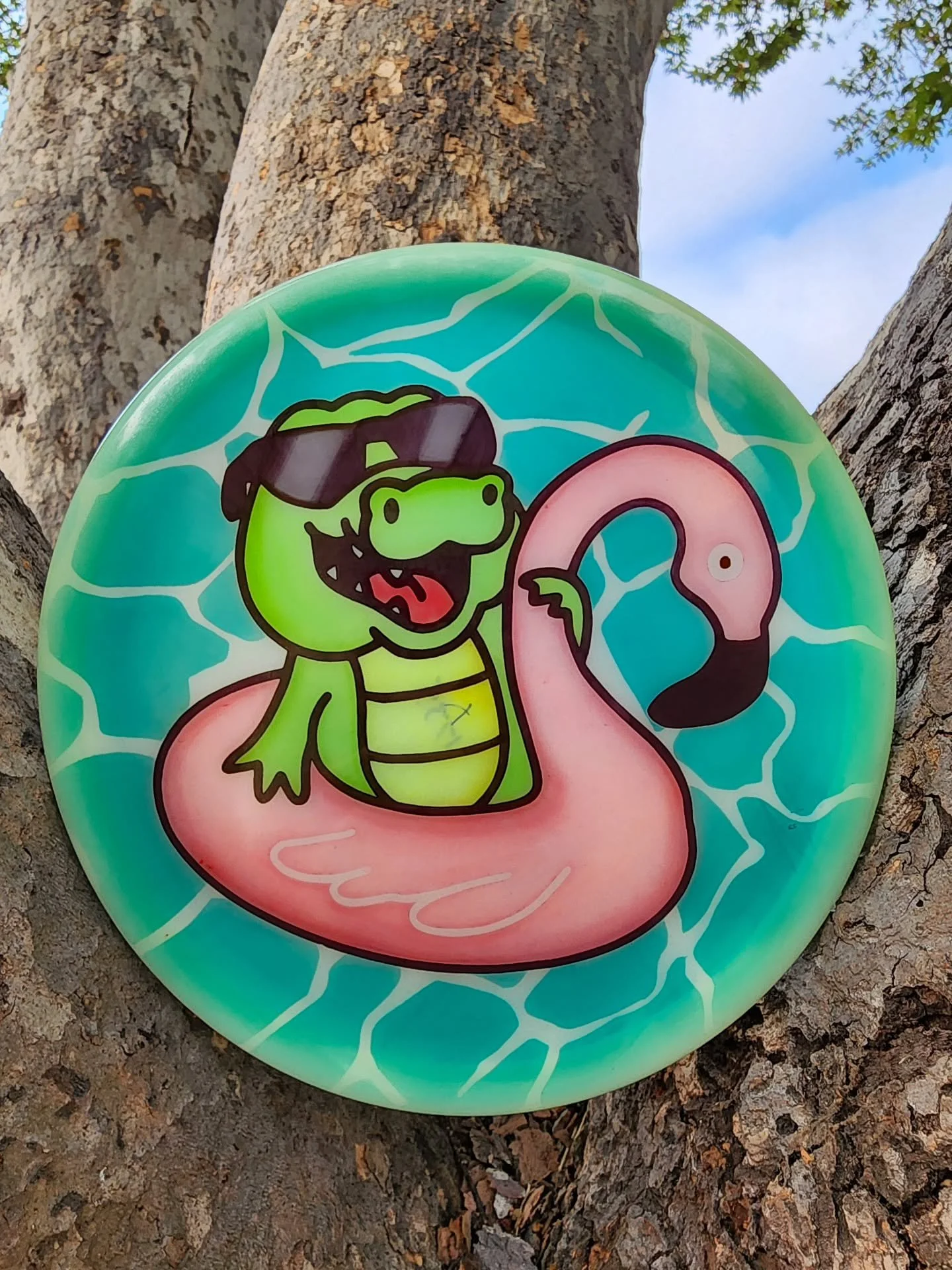 Since you like gators I put a gator on your gator so you can gator while you gator 😃 @brentt_dg

#innova #gator3 #discgolfart #dyediscs #discgolf #discgolfdyes #stencildye #dyersguild #discgolfdyers #dyeddiscsflybetter #illjustleavethishere #lofidye