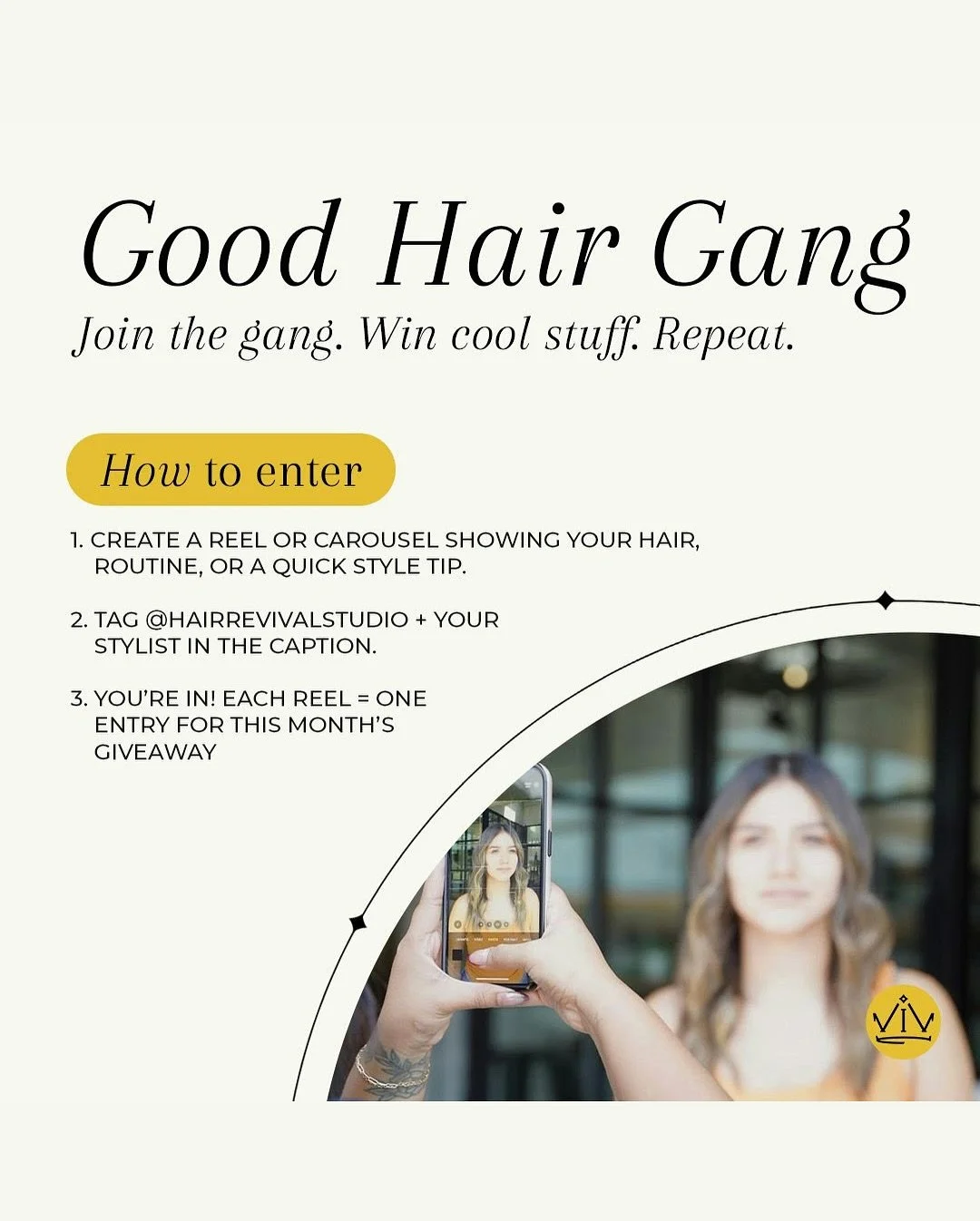 🫶 Fun news! We’re officially launching our monthly social promo where we give back to our community for sharing their hair, their vibe, and their love for Hair Revival.
If you enjoy posting your looks, routines, or quick hair tips, this is yo