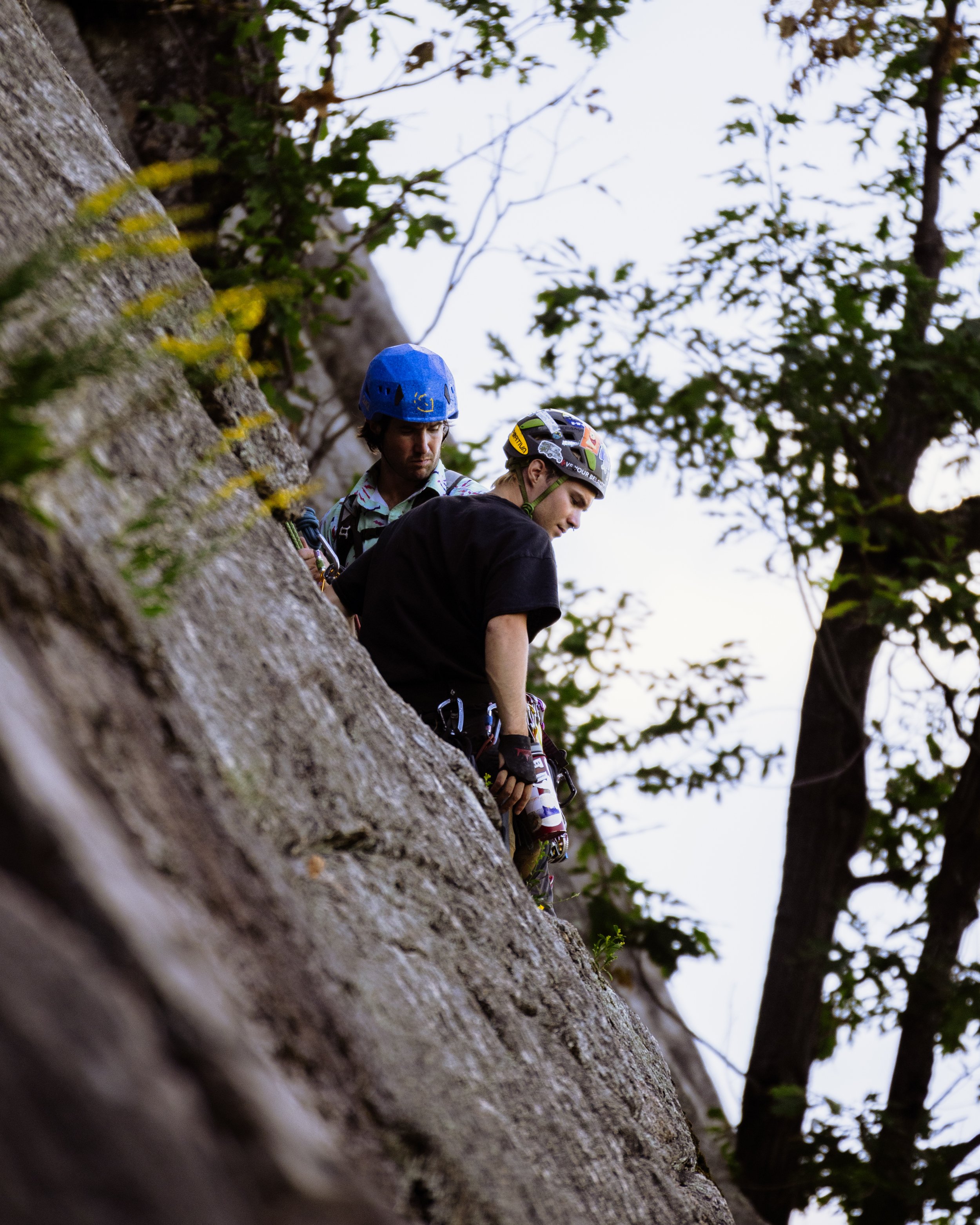 Rock Climbing at Cathedral Ledge, NH