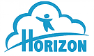 Logo de Horizon, une société ou organisation, avec un nuage et un oiseau stylisés.