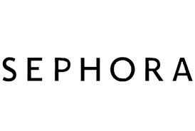 Logo de Sephora en noir et blanc.