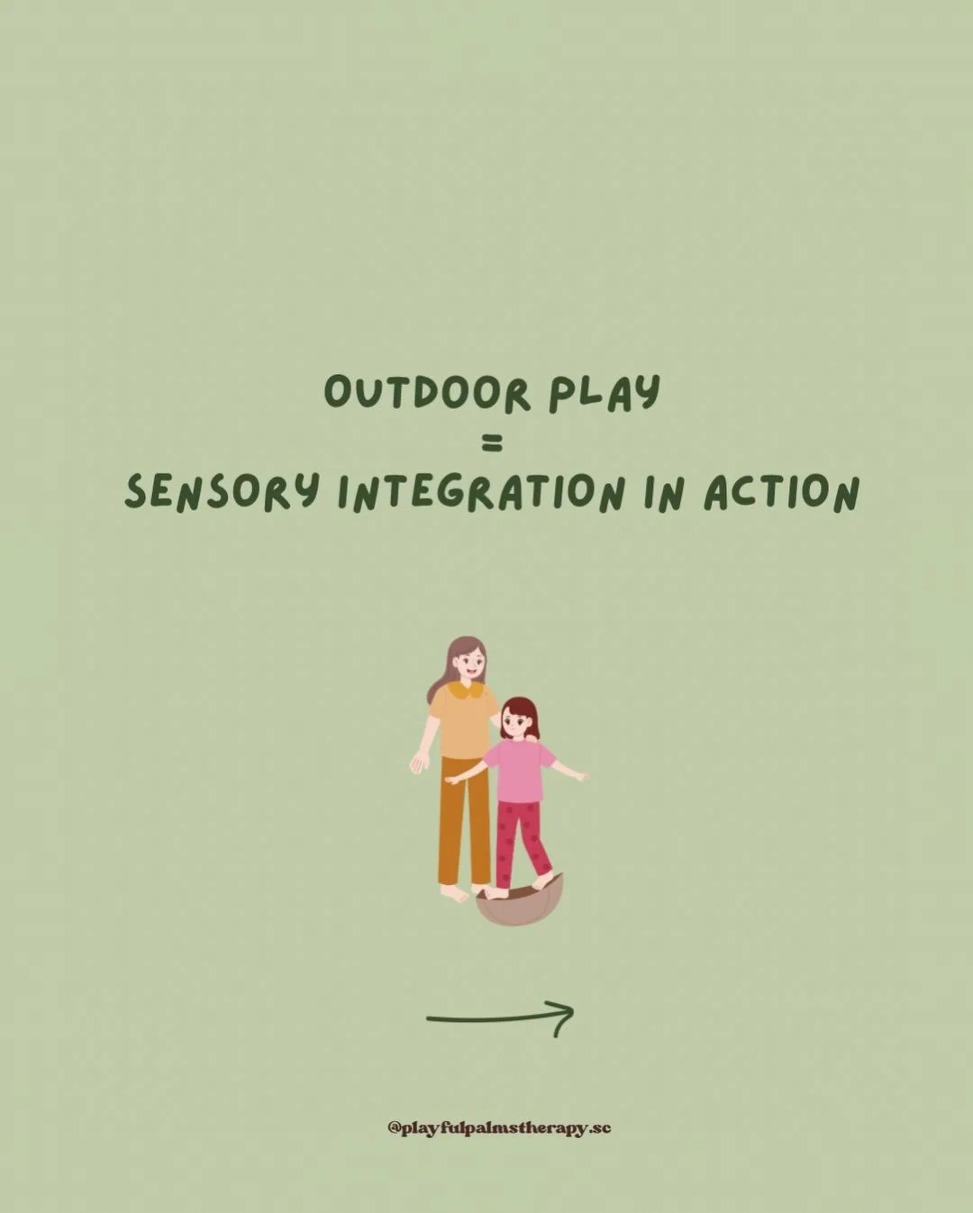 Nature is one of the richest sensory environments we have, and we don&rsquo;t have to manufacture the input- it is already there!

Here&rsquo;s what outdoor play is quietly doing for your child&rsquo;s sensory system ->

Outdoor play = sensory int